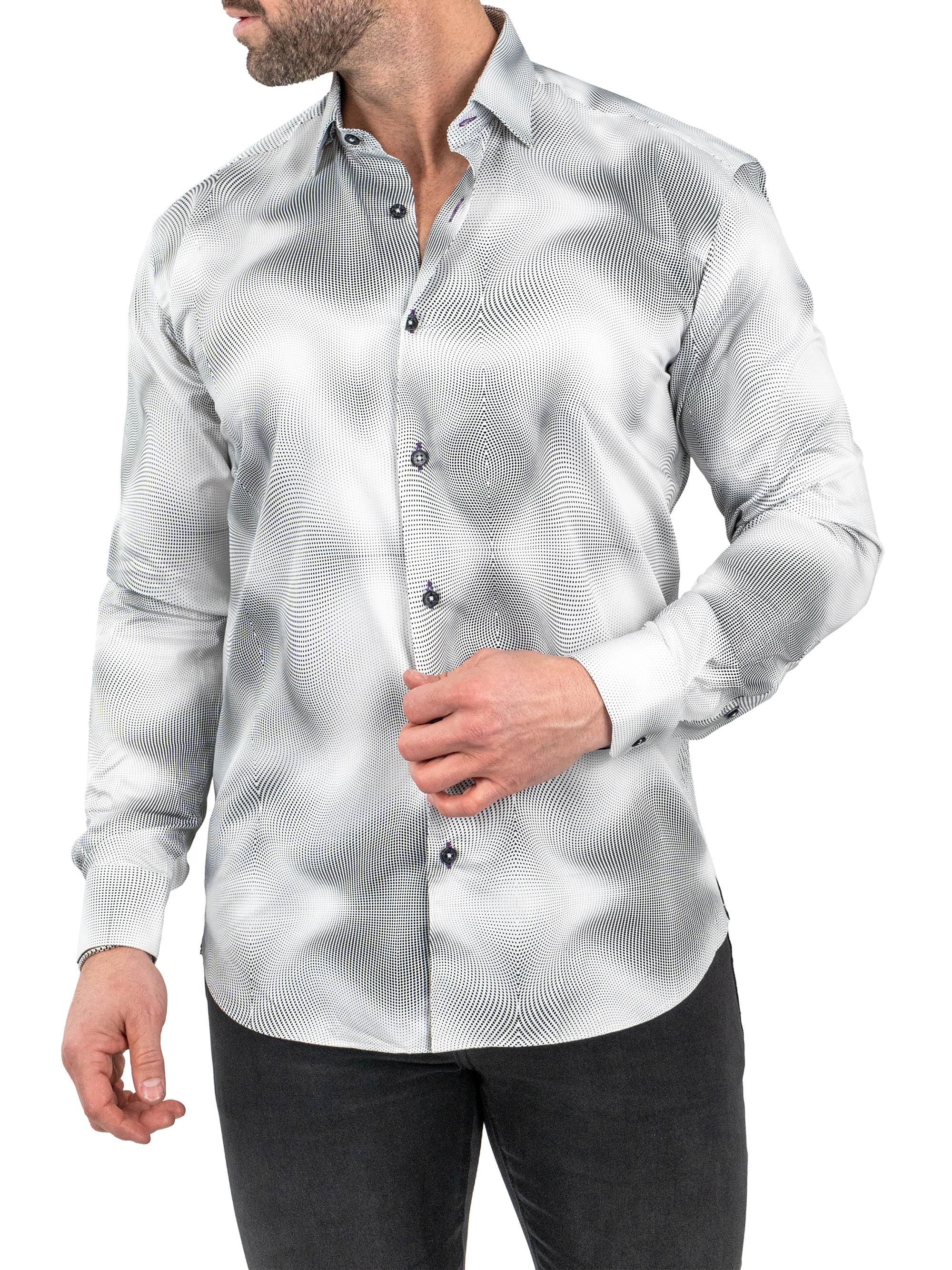 Maceoo Men's Fibonacci Shirt - White