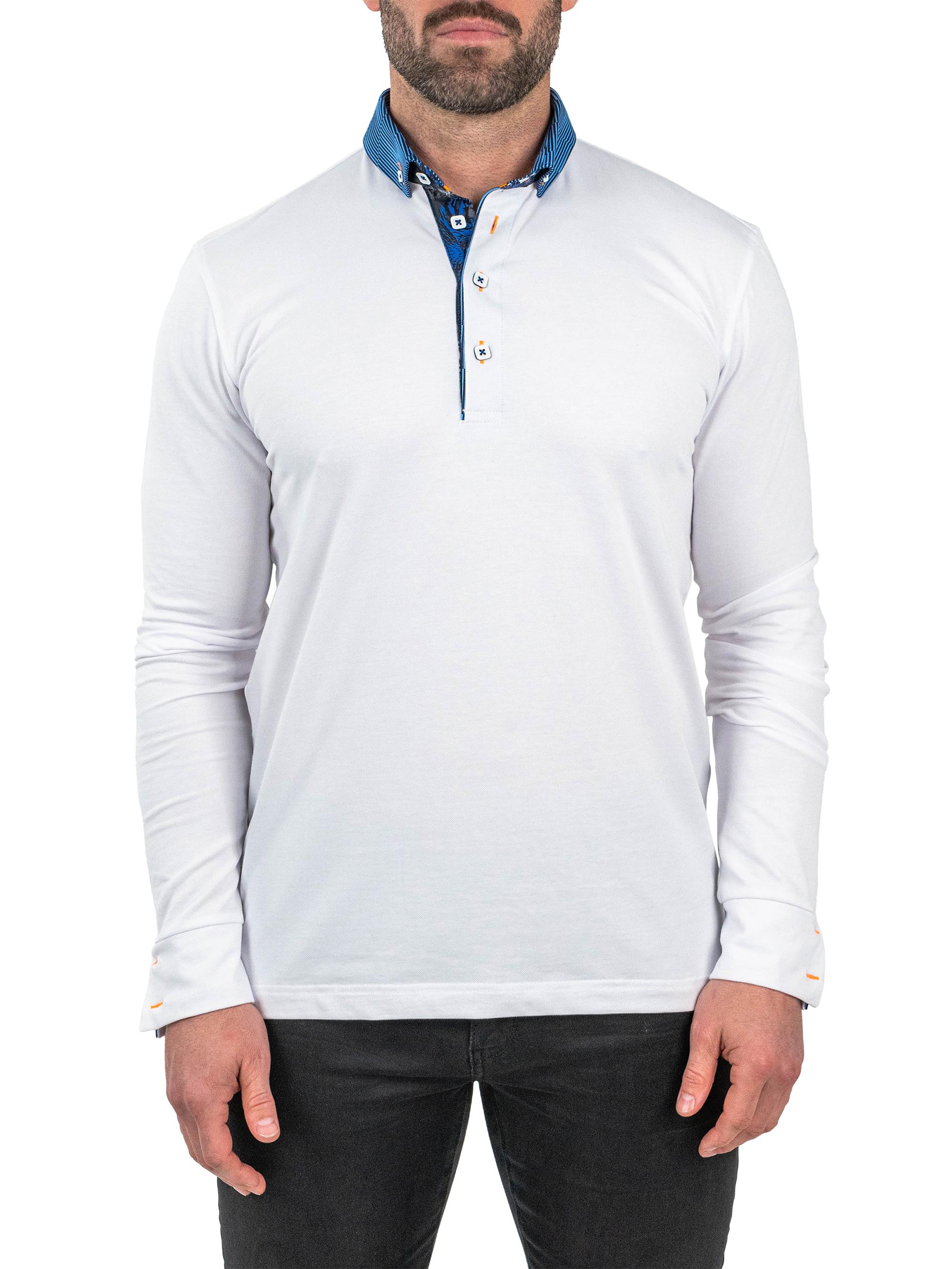 Maceoo Men's Polo Shirt - White