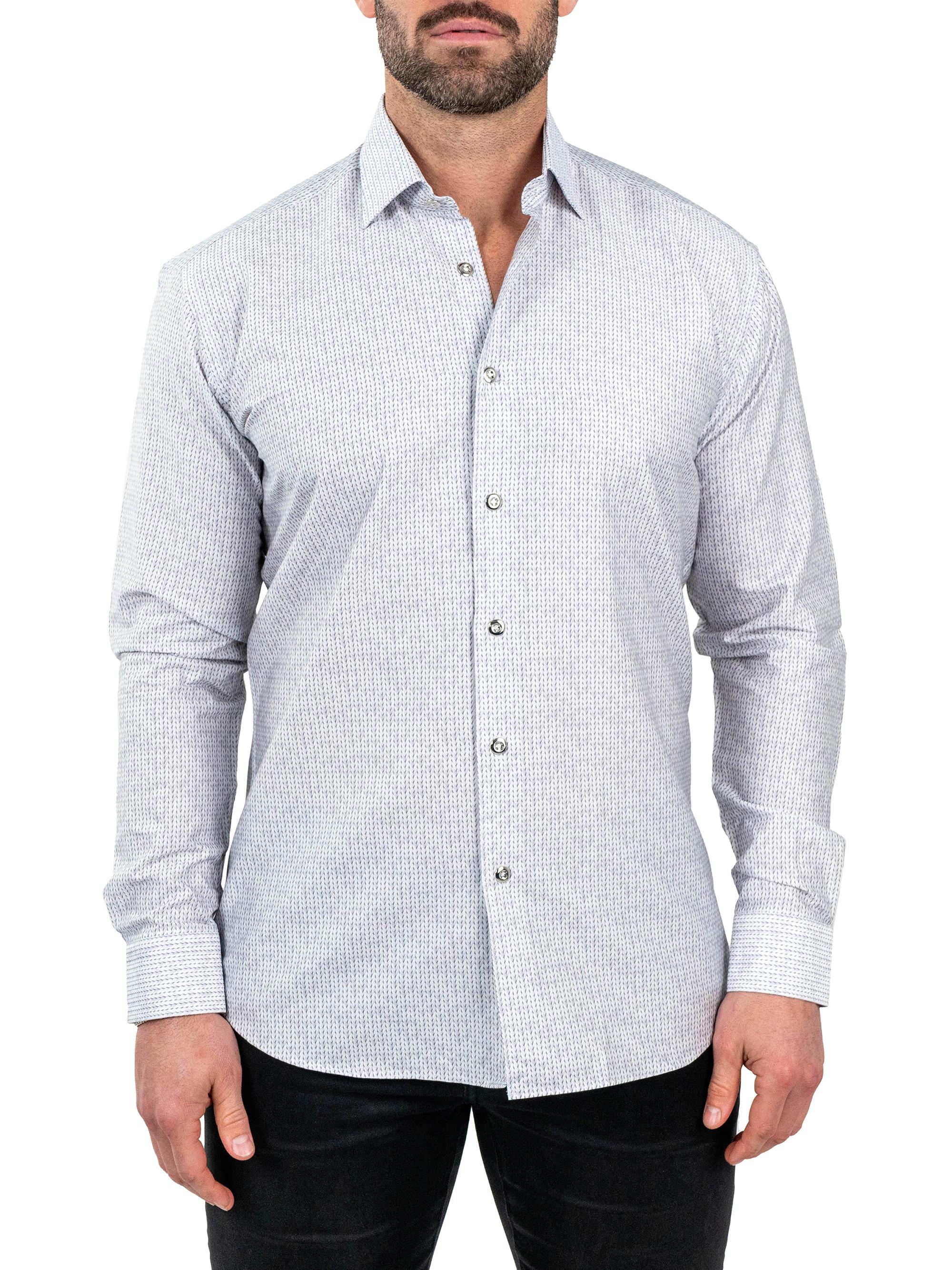 Maceoo Men's Einstein Stretch Shirt - White