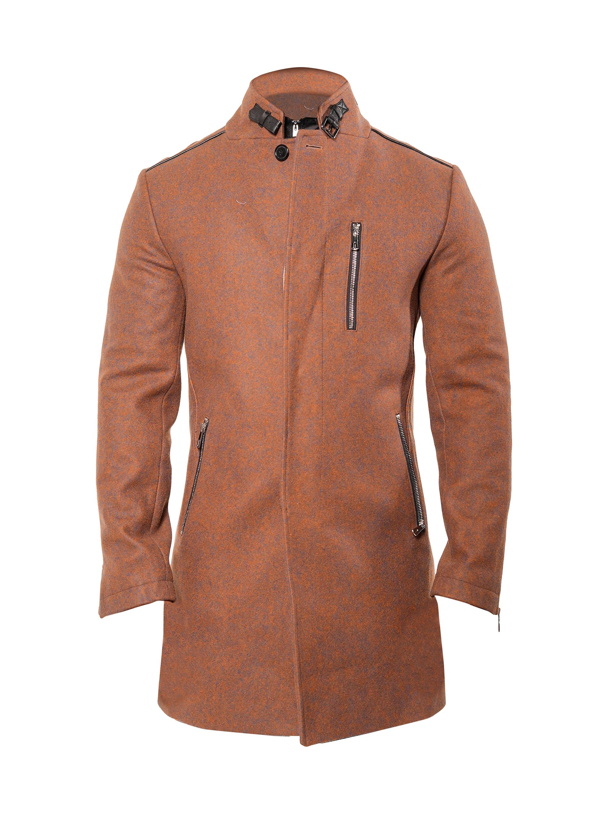 Maceoo Men's Peacoat - Orange