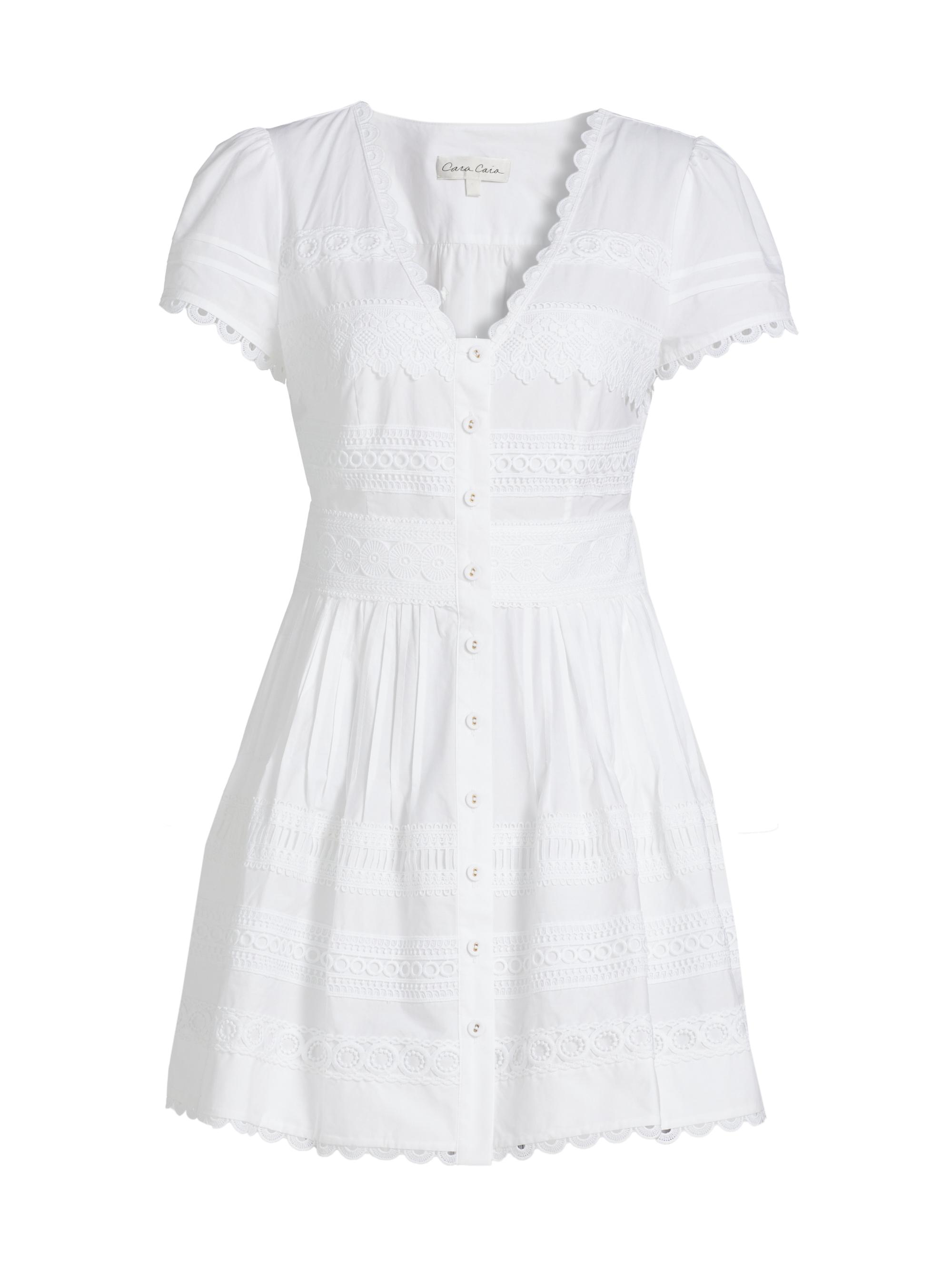 Cara Cara Women's Waldorf Cotton Minidress - White