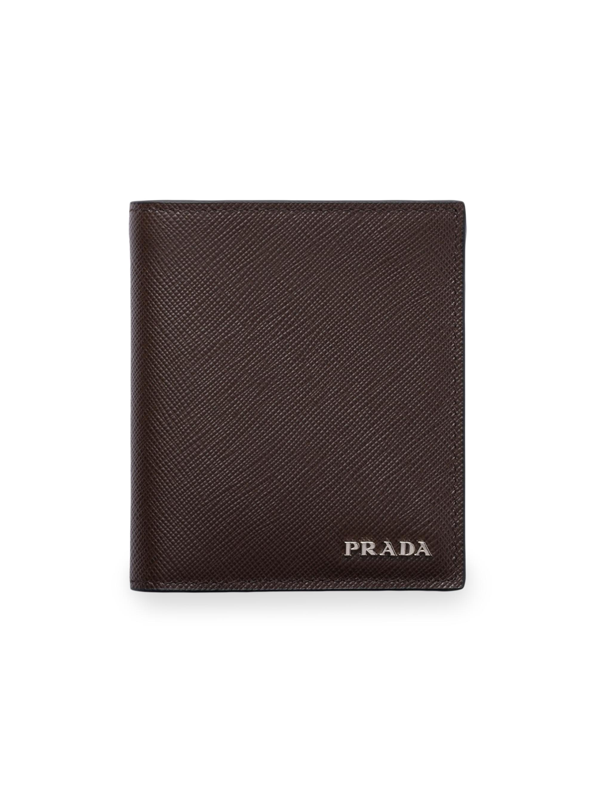 Prada Men's Saffiano Leather Wallet - Light Brown