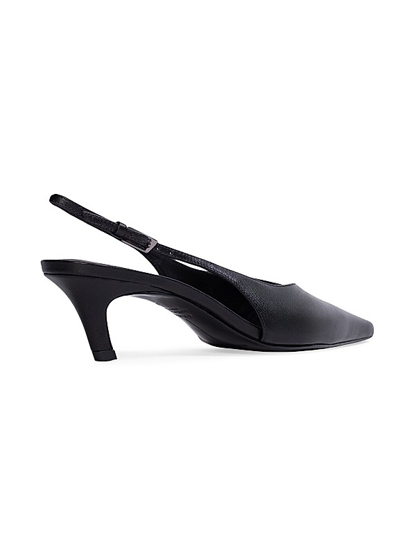 Shop Black Suede Studio Lou 50MM Slingback Pumps | Saks Shop Black Suede Studio Lou 50MM Slingback Pumps | Saks