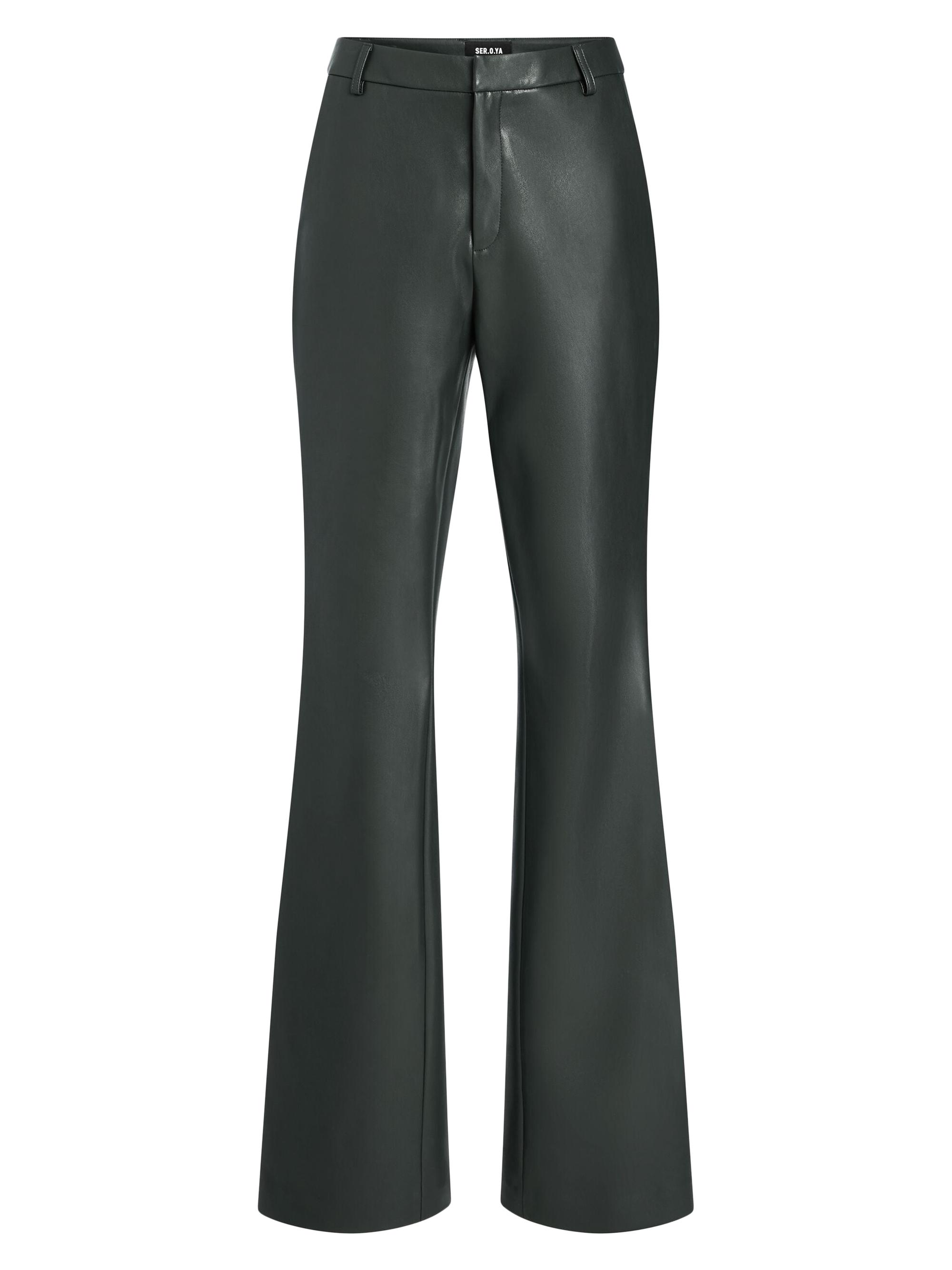 Ser.o.ya Women's Ronja Leather Trousers - Forest Green