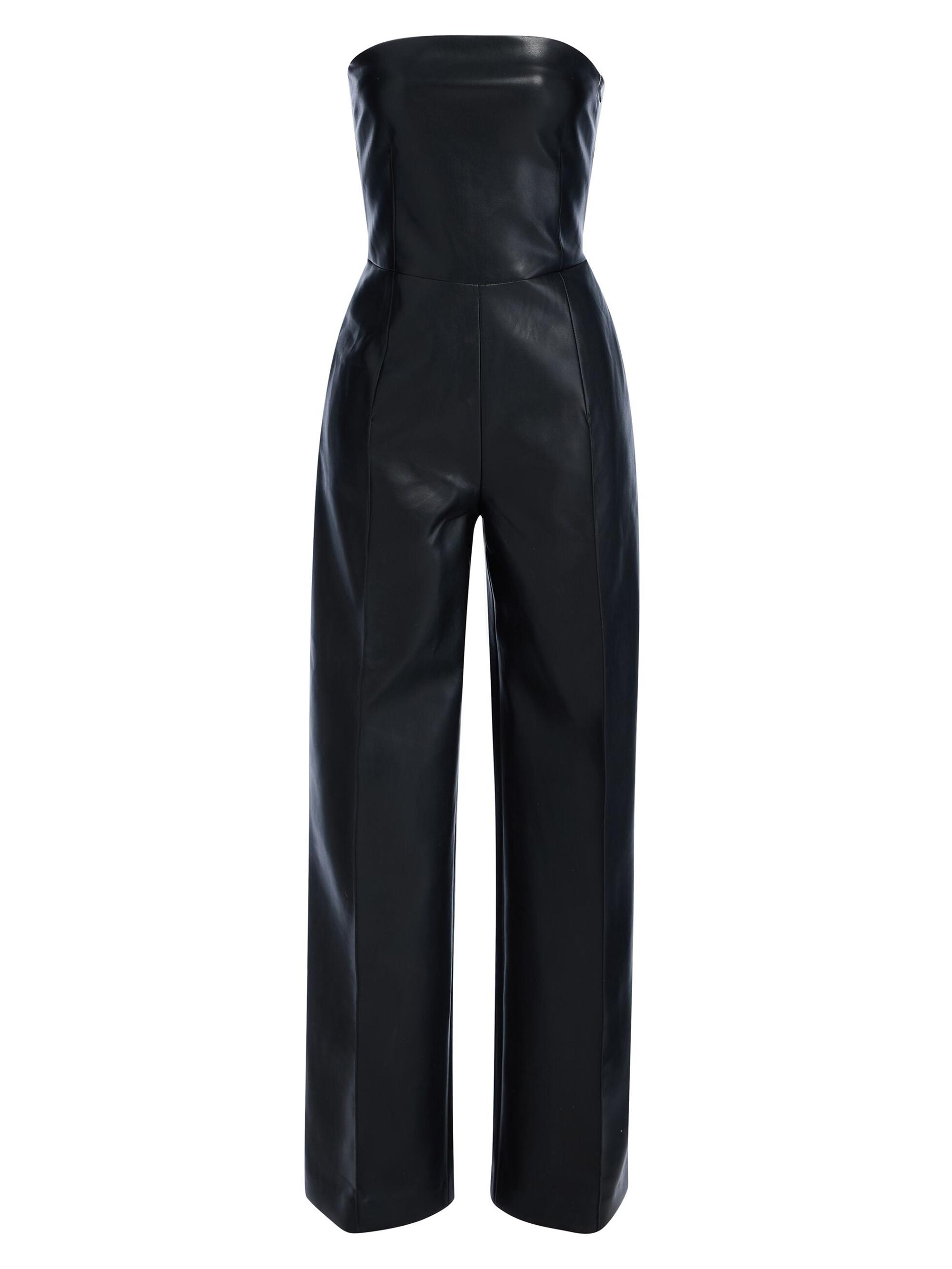Ser.o.ya Women's Zoe Leather Jumpsuit - Black
