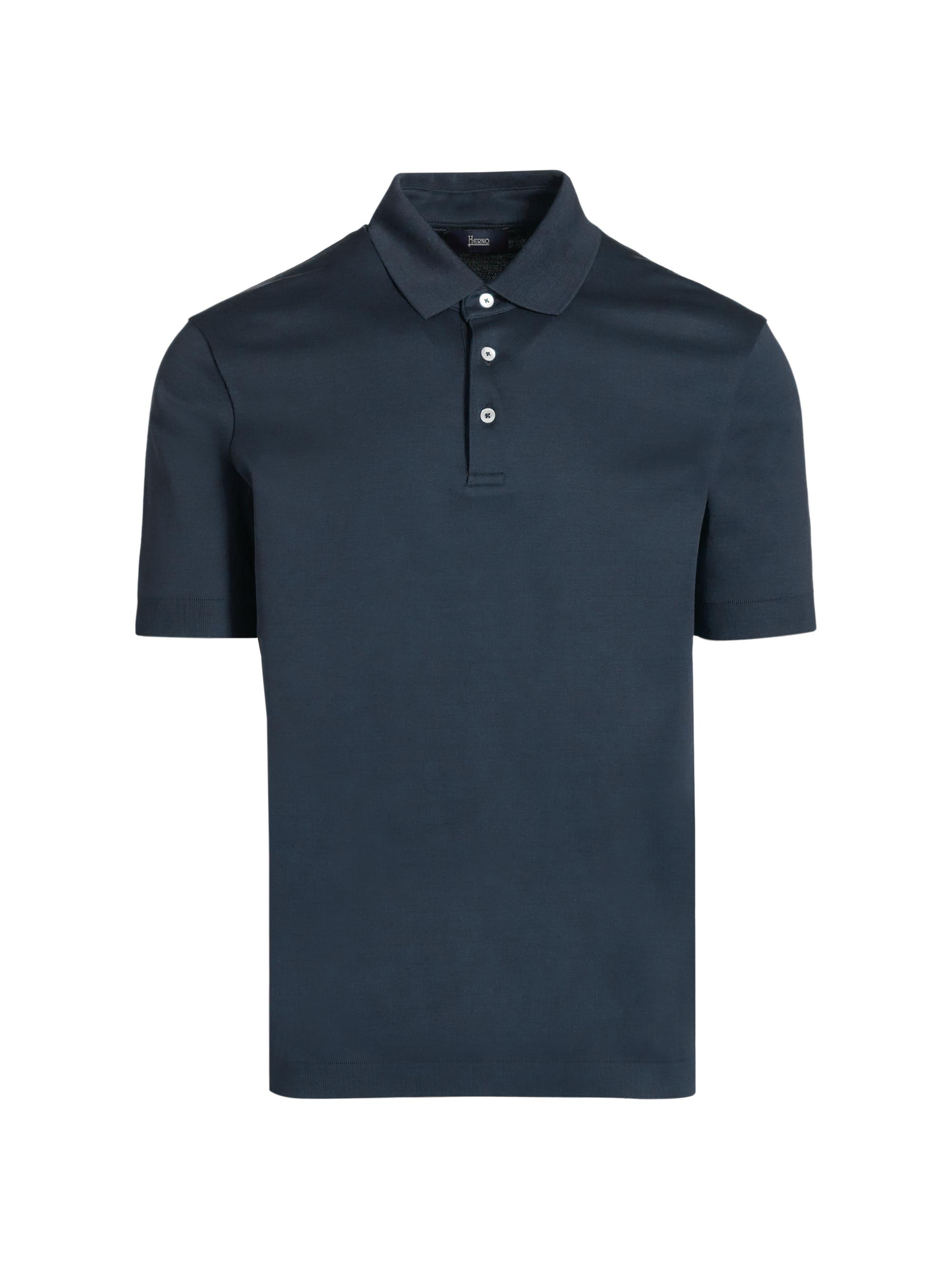 Herno Men's Cotton Polo Shirt - Navy