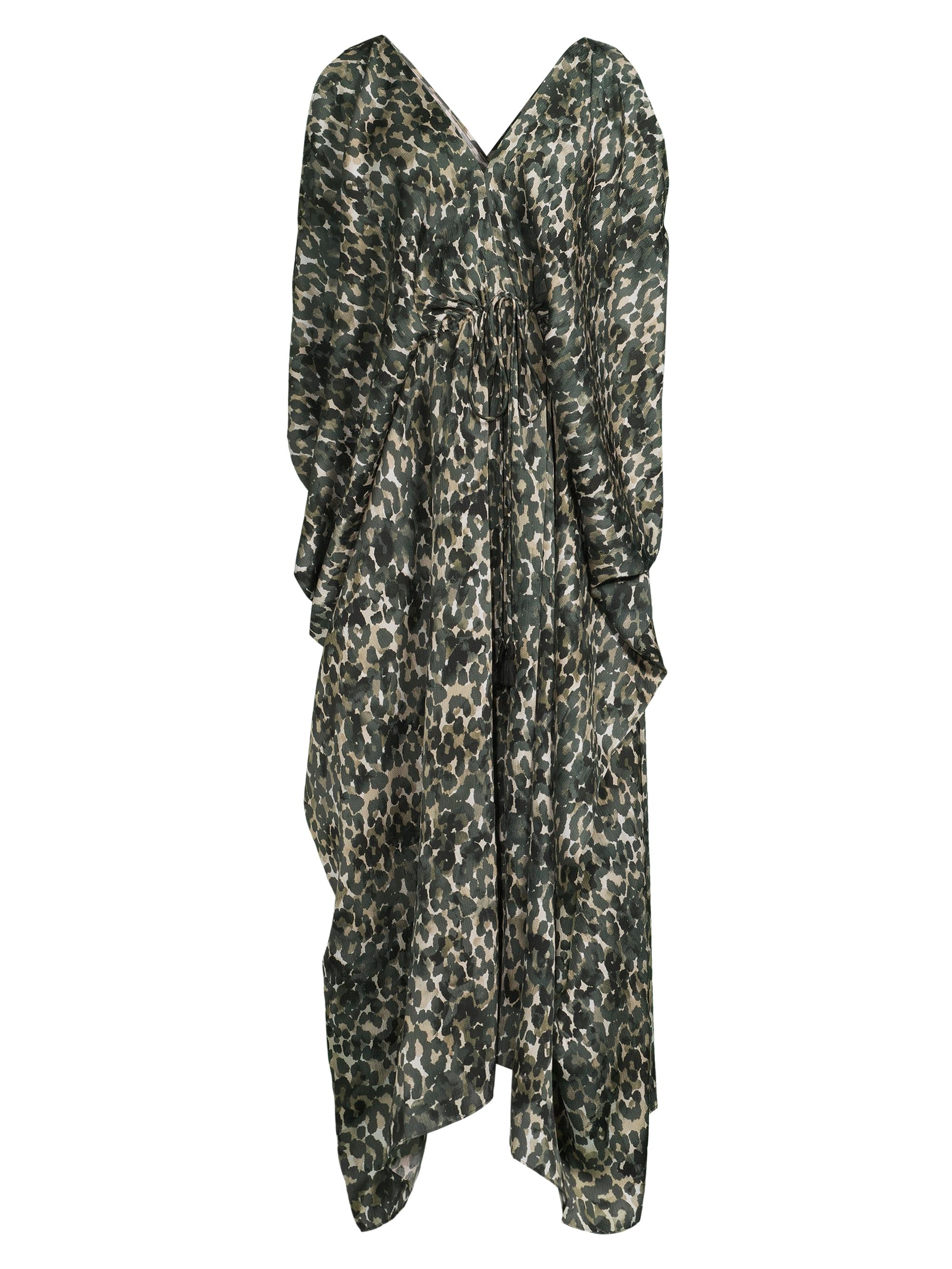 Kobi Halperin Women's Shalev Cheetah Satin Maxi Dress - Black Multi