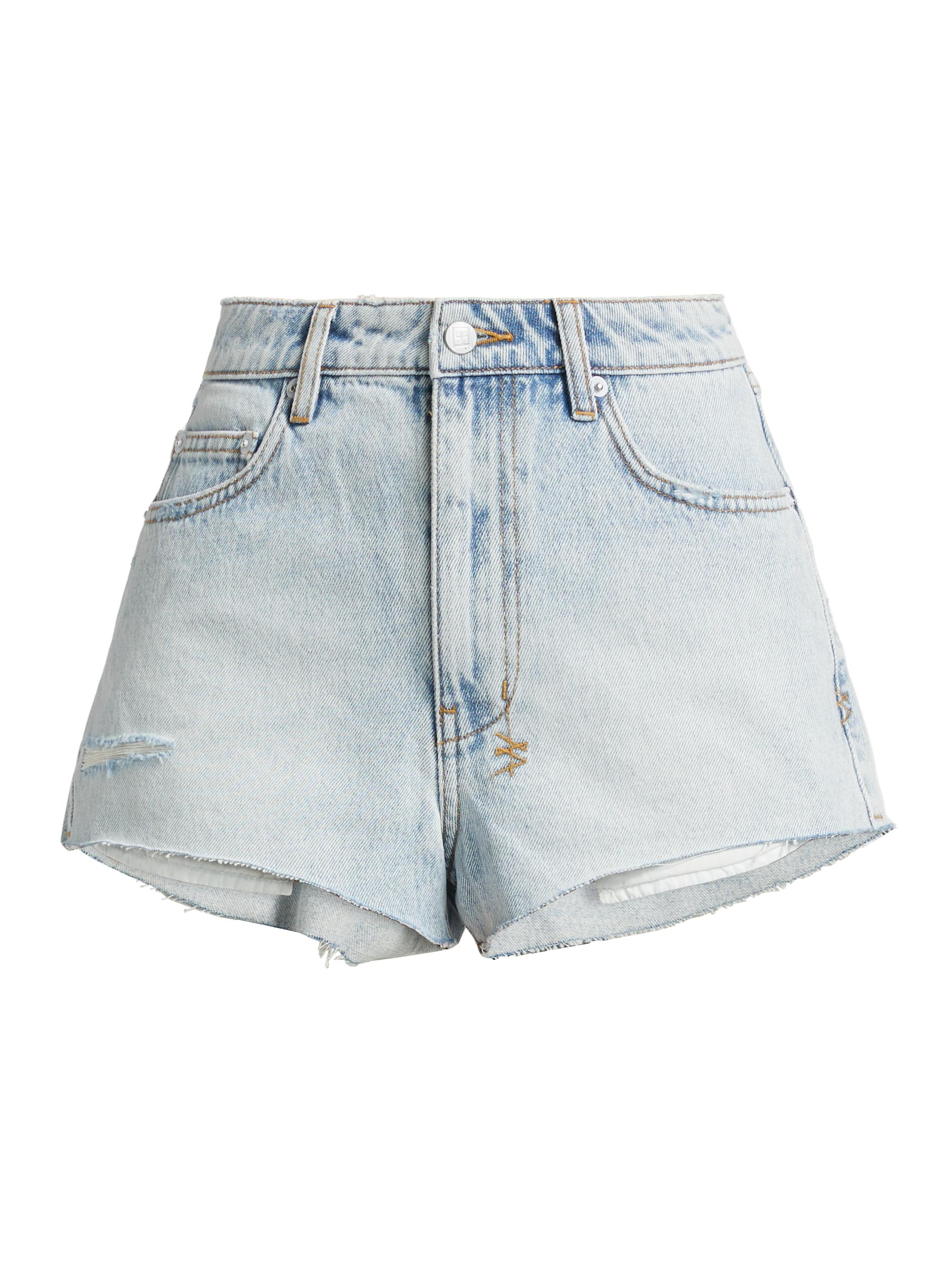 Ksubi Women's Safe in Heaven Kali Exposed Statik Denim Shorts - Denim