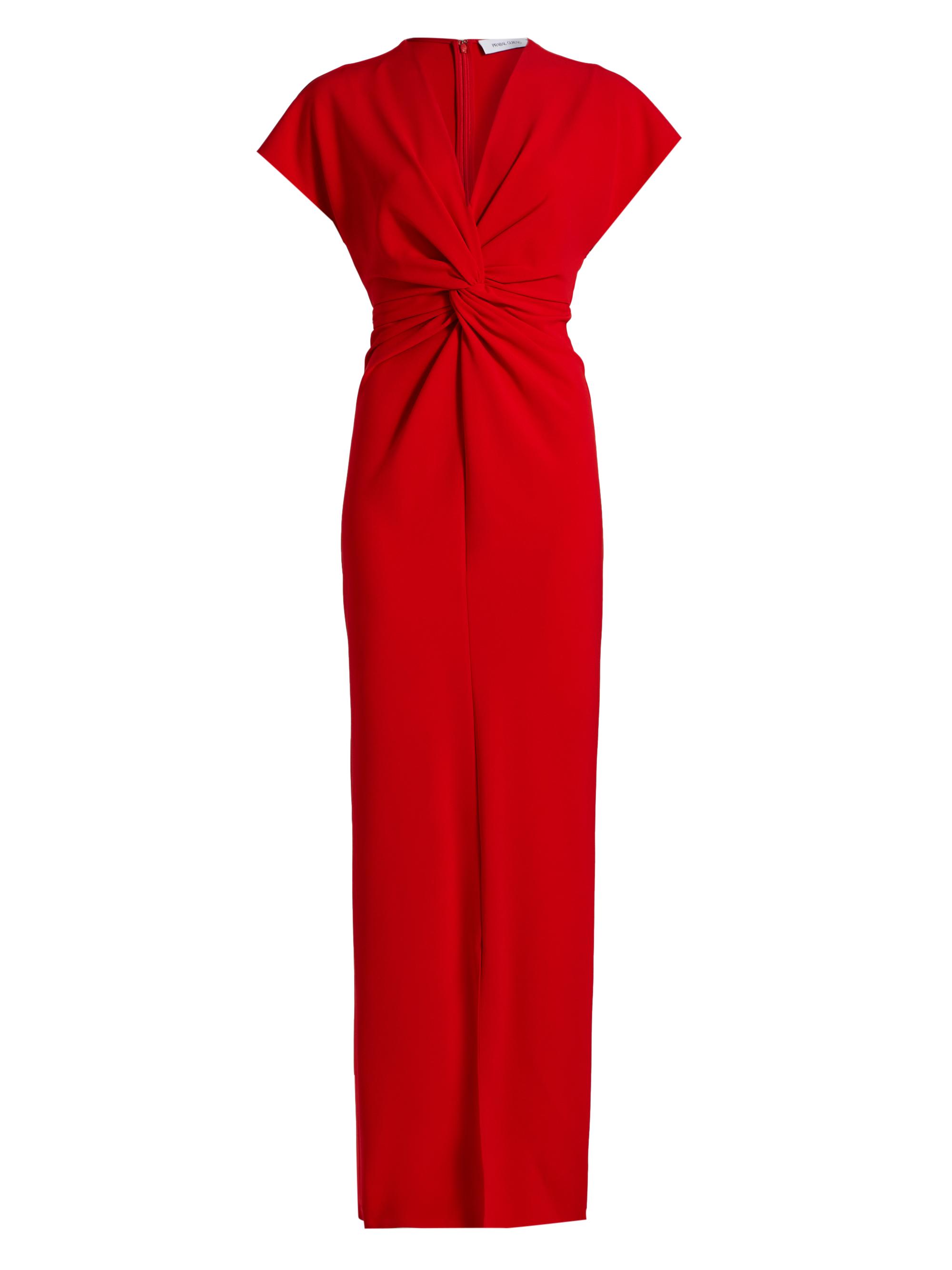 Prabal Gurung Women's Jackie Twist-Front Gown - Poppy