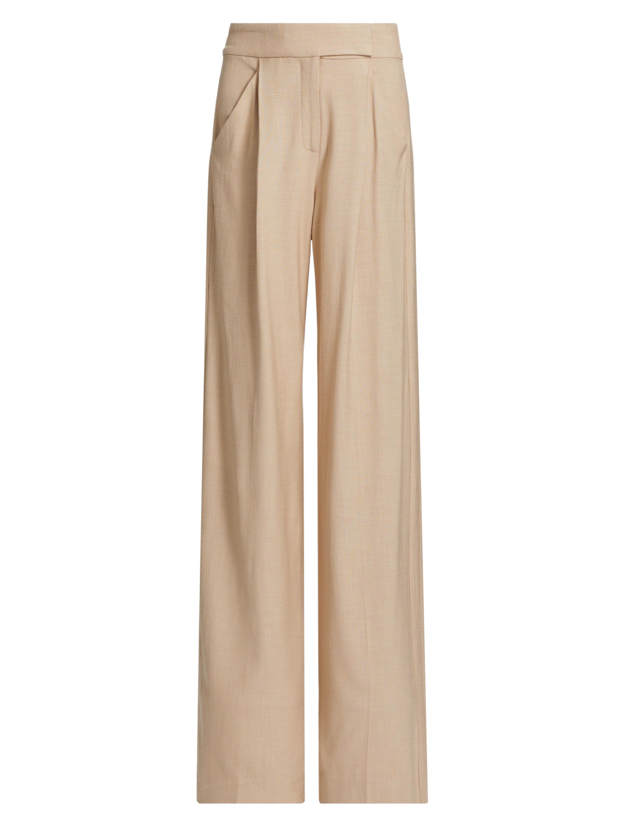 Veronica Beard Women's Marbeau High-Rise Pants - Stone Khaki