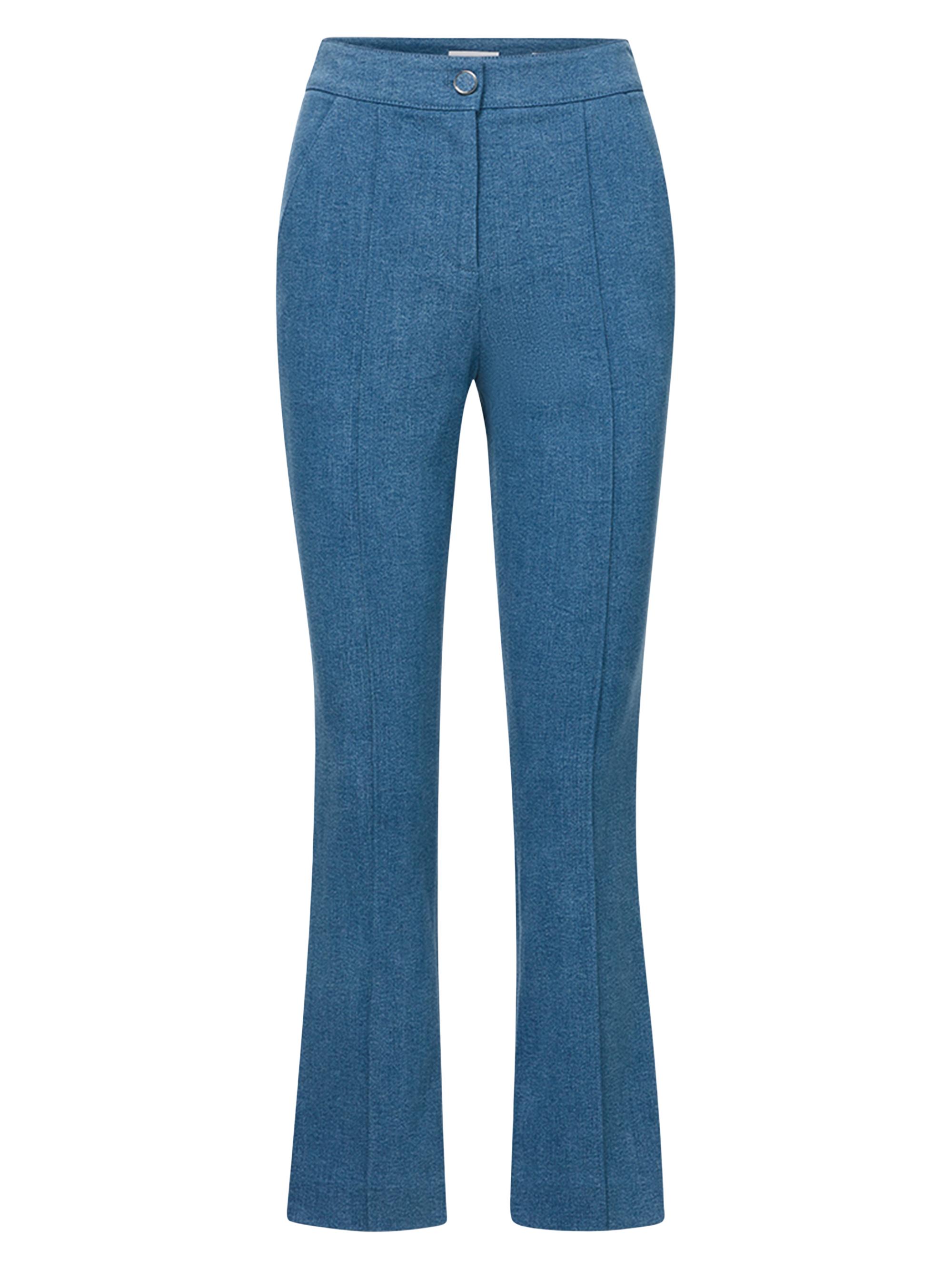 Veronica Beard Women's Kimra Woven Cotton Trousers - Sea Glare