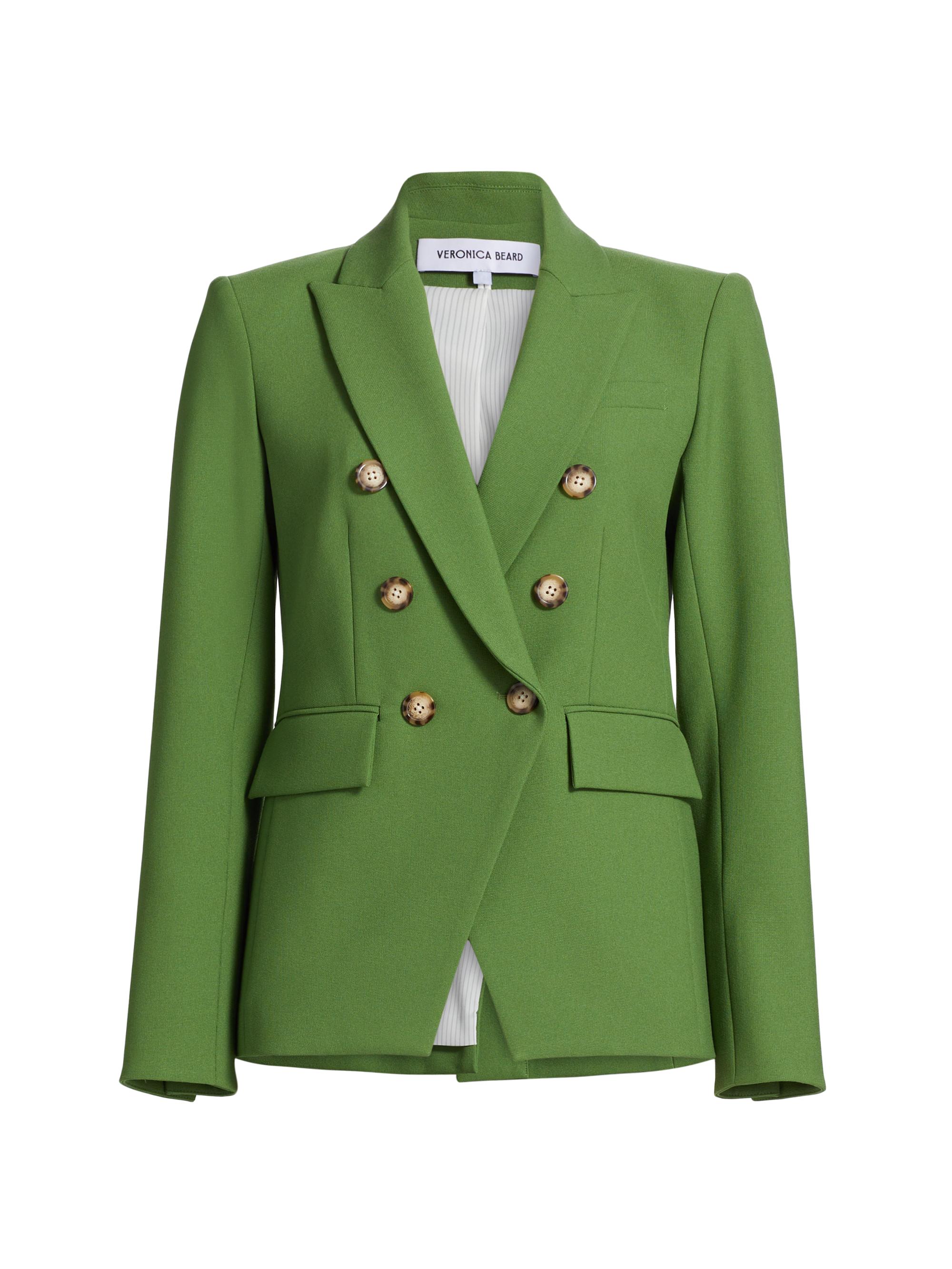 Veronica Beard Women's Miller Dickey Double-Breasted Jacket - Lemongrass