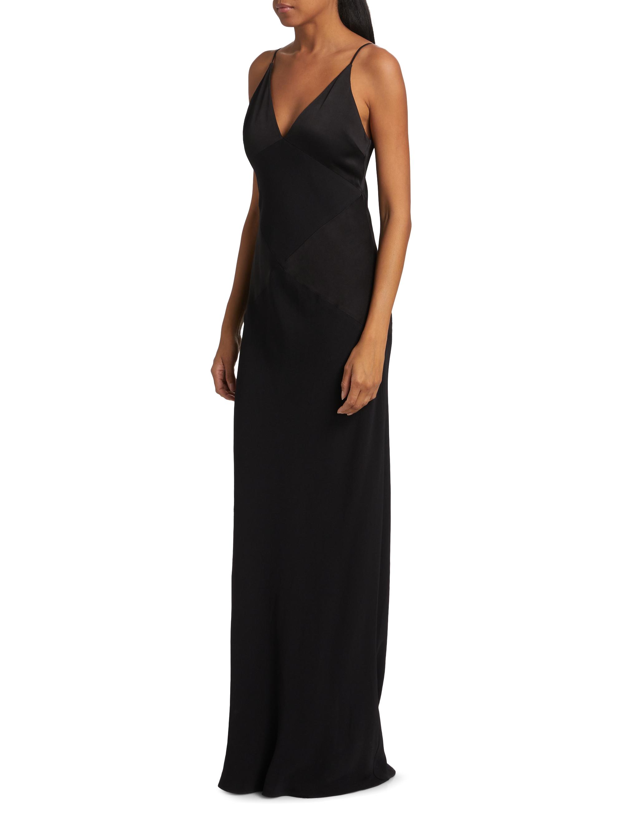 Veronica Beard Francis Plunging V-Neck Maxi Slipdress | Saks Fifth