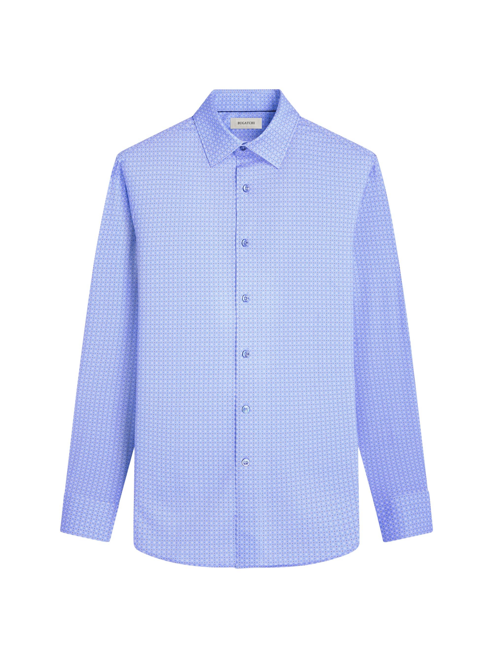 Bugatchi Men's Ooohcotton James Button-Front Shirt - Air Blue