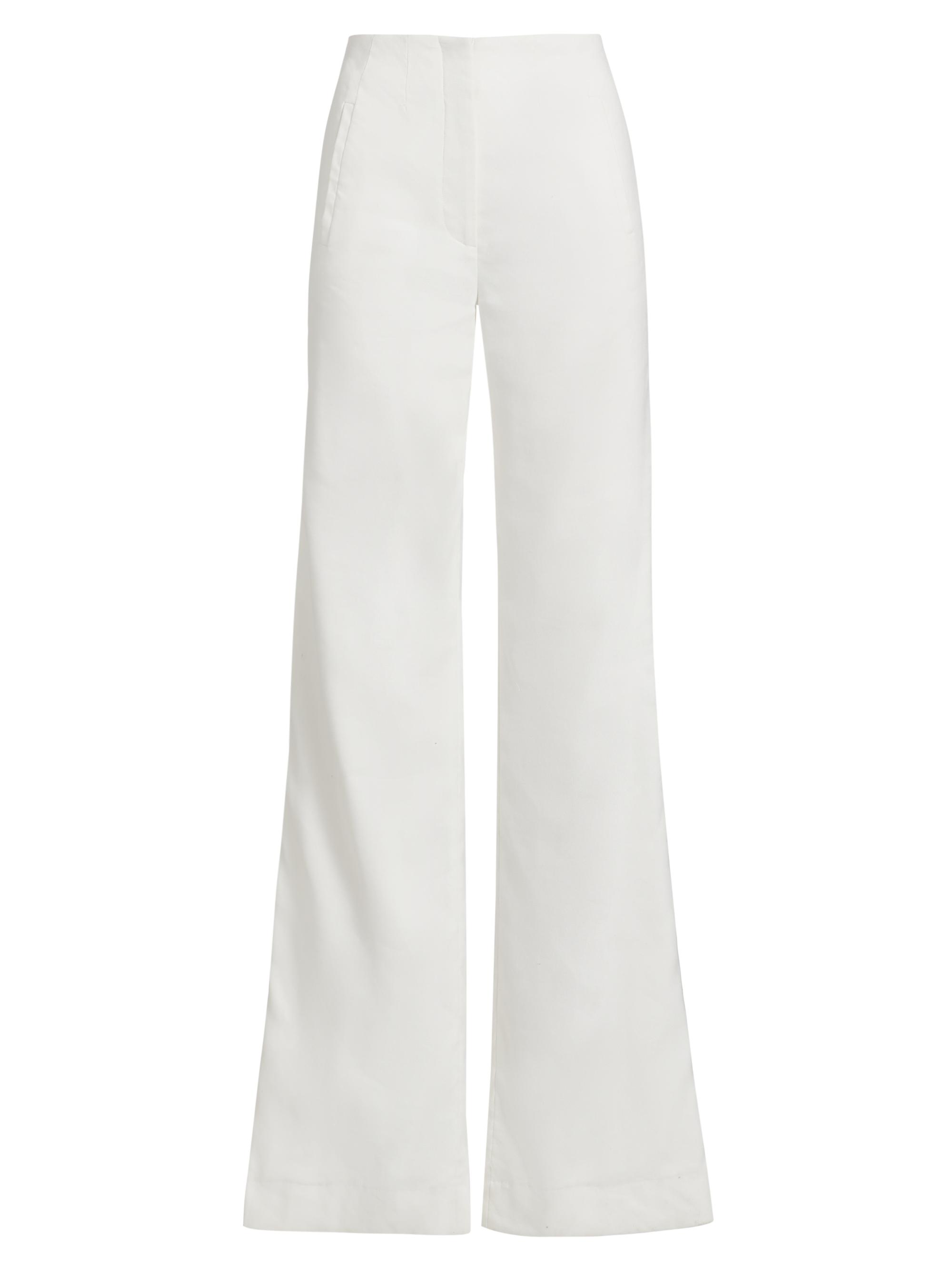 Veronica Beard Women's Jude Relaxed-Fit Wide-Leg Pants - Off White