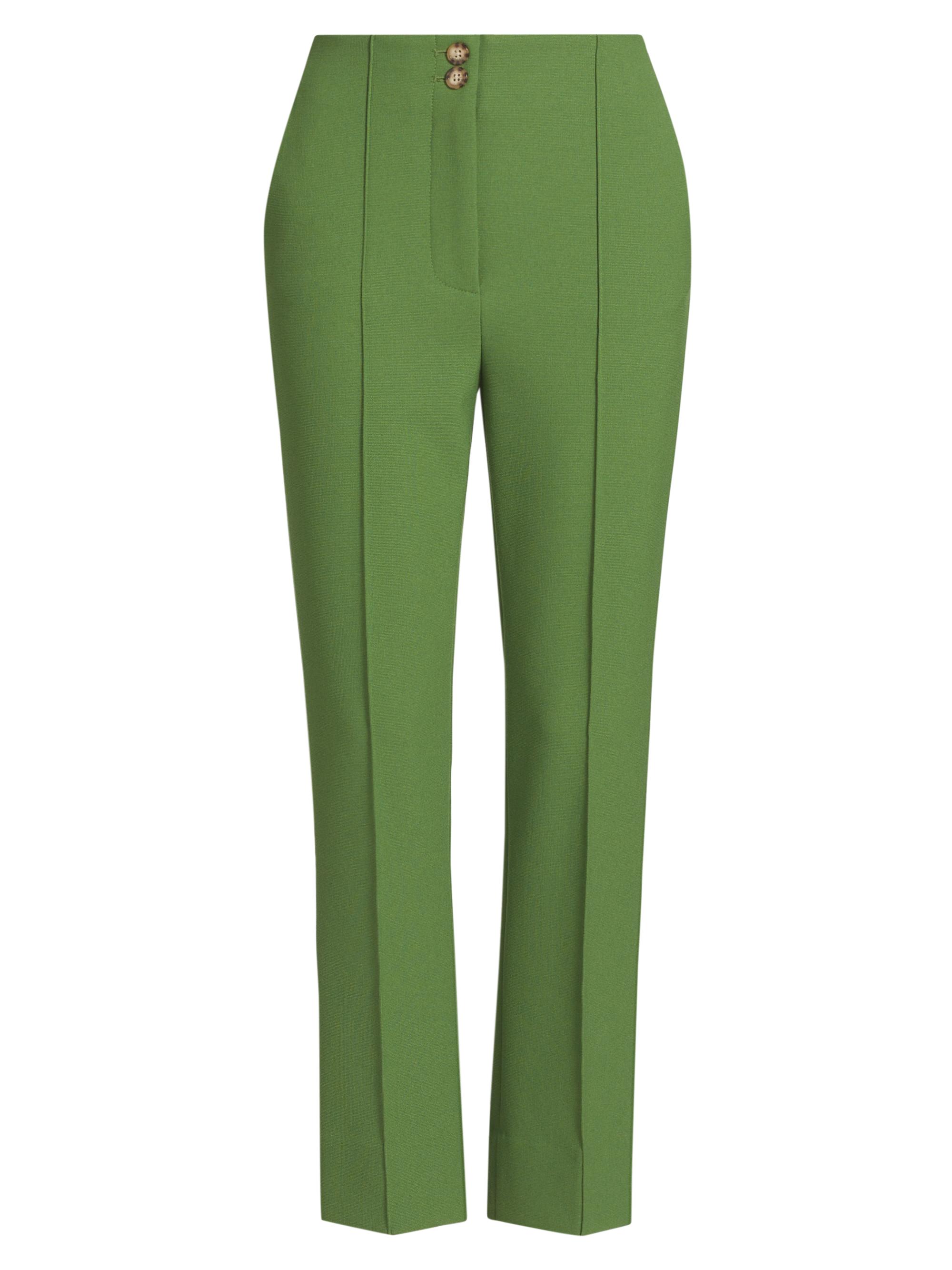 Veronica Beard Women's Kean High-Rise Slim-Cut Pants - Lemongrass