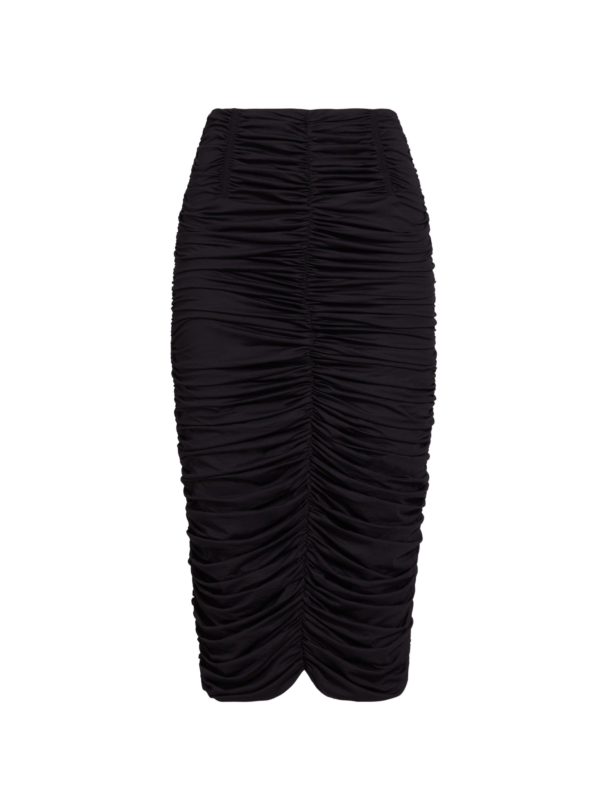 Women’s Echauffe Ruched Skirt – Black – Size XS