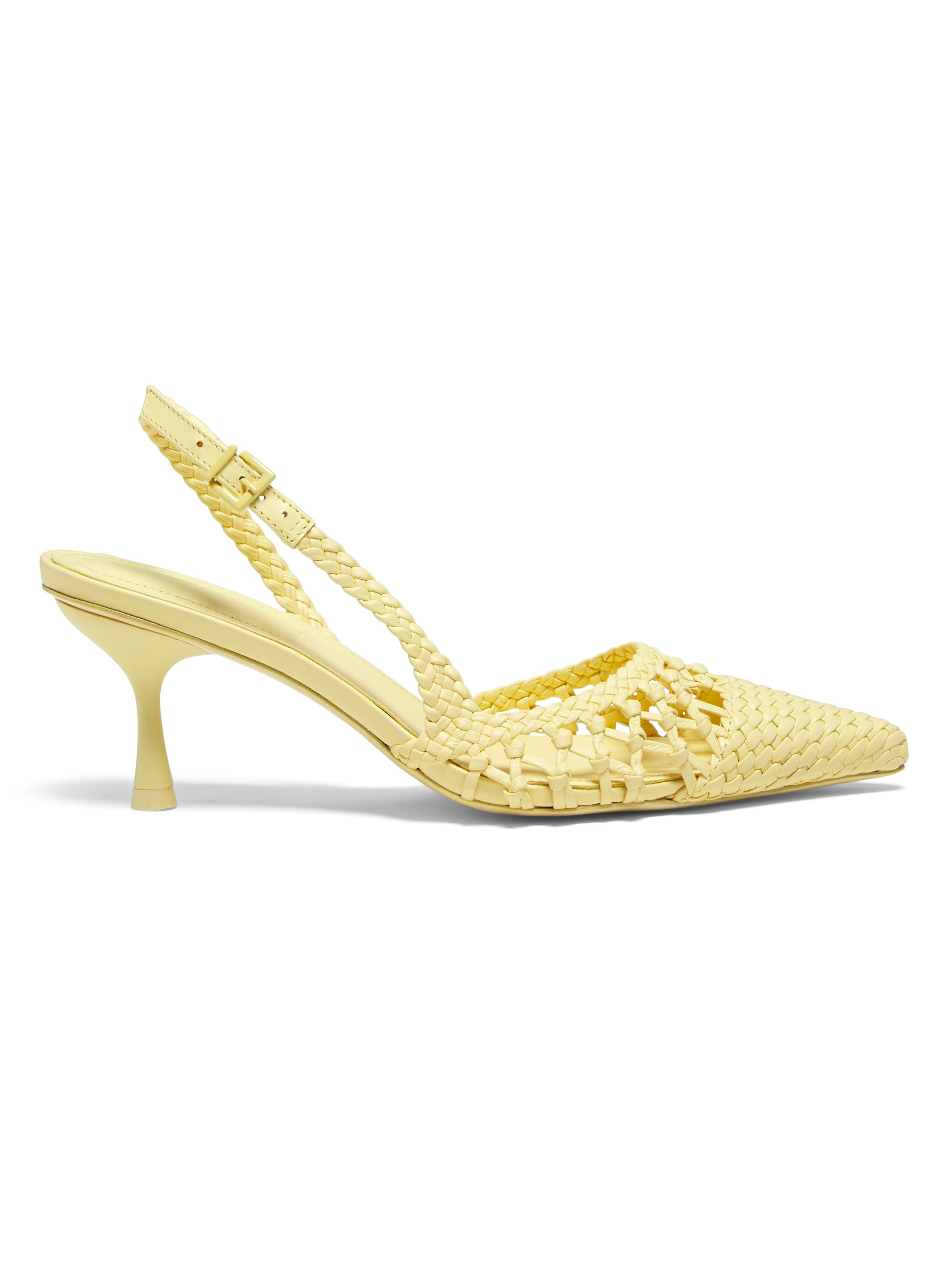 SIMKHAI Women's Dylan Open Weave Slingback Pumps - Buttercream