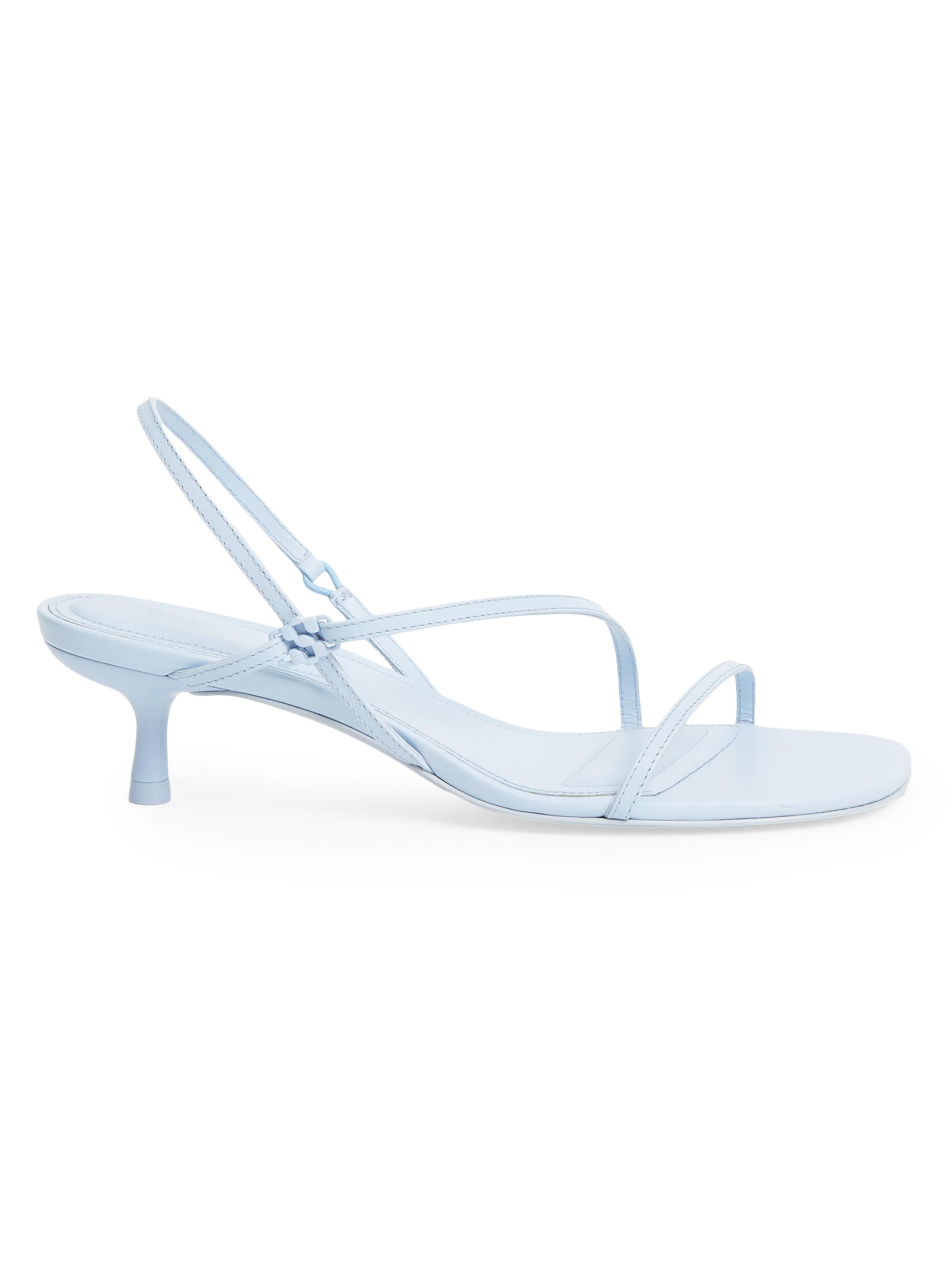 SIMKHAI Women's Cedonia 35MM Strappy Leather Slingback Sandals - Periwinkle Sky