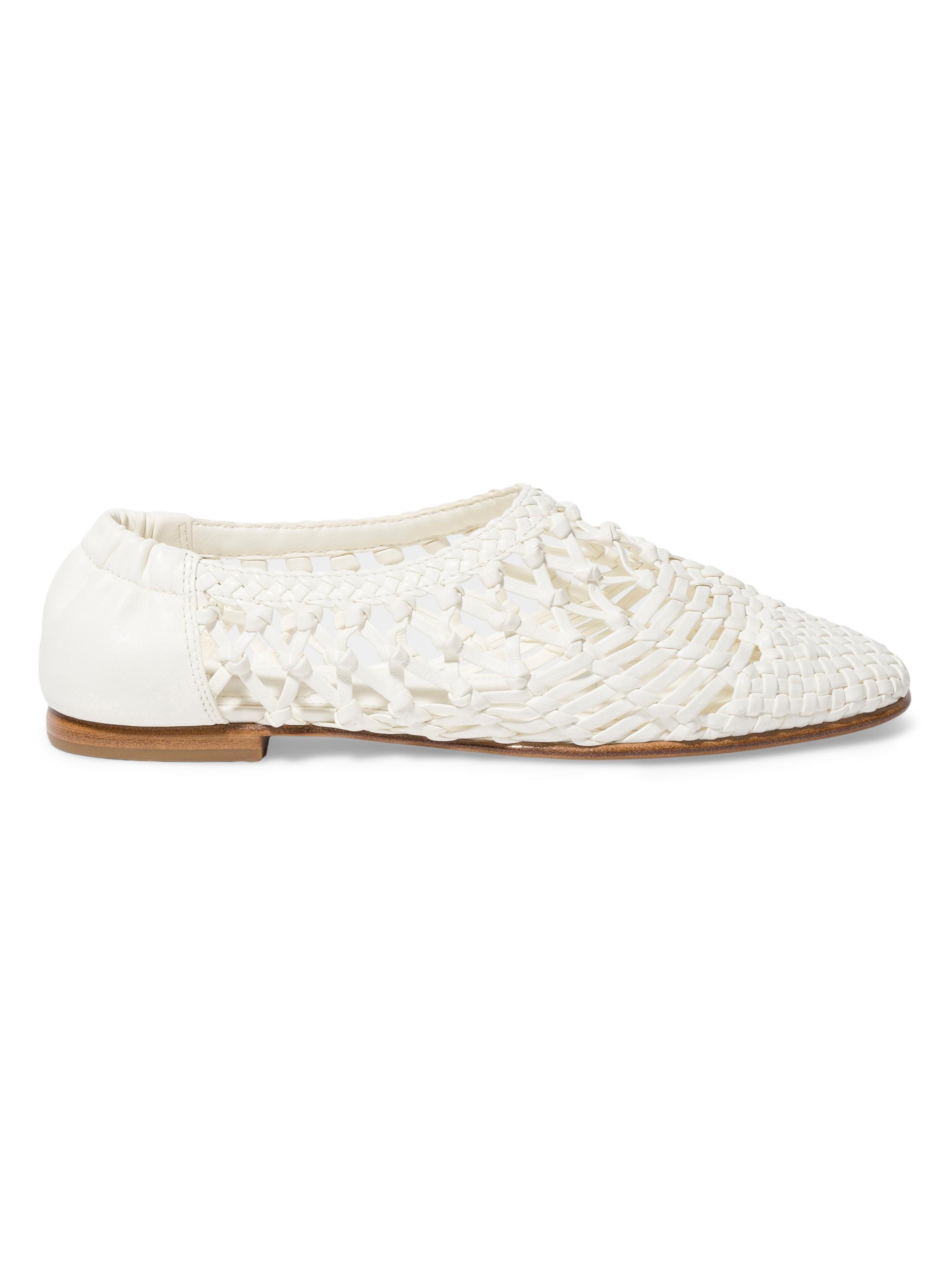 SIMKHAI Women's Eden Woven Leather Ballet Flats -