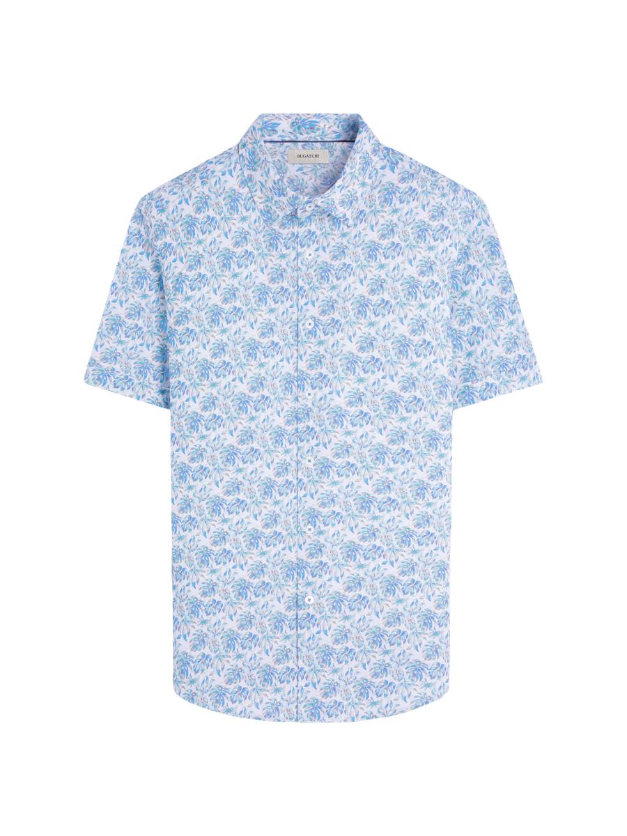 Bugatchi Men's Ooohcotton Miles Button-front Shirt In Menthol