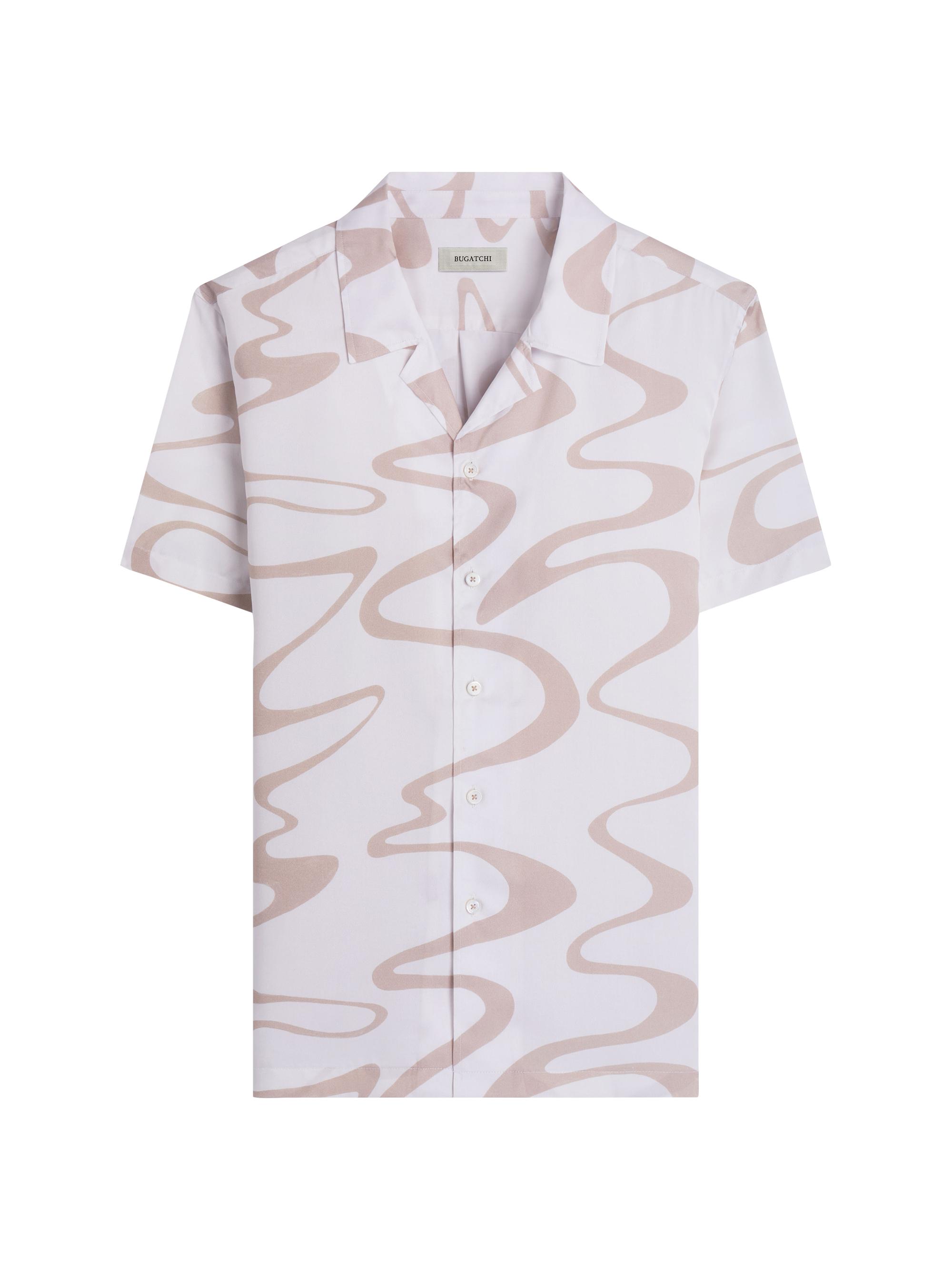Bugatchi Men's Jackson Abstract Short-Sleeve Shirt - Sand