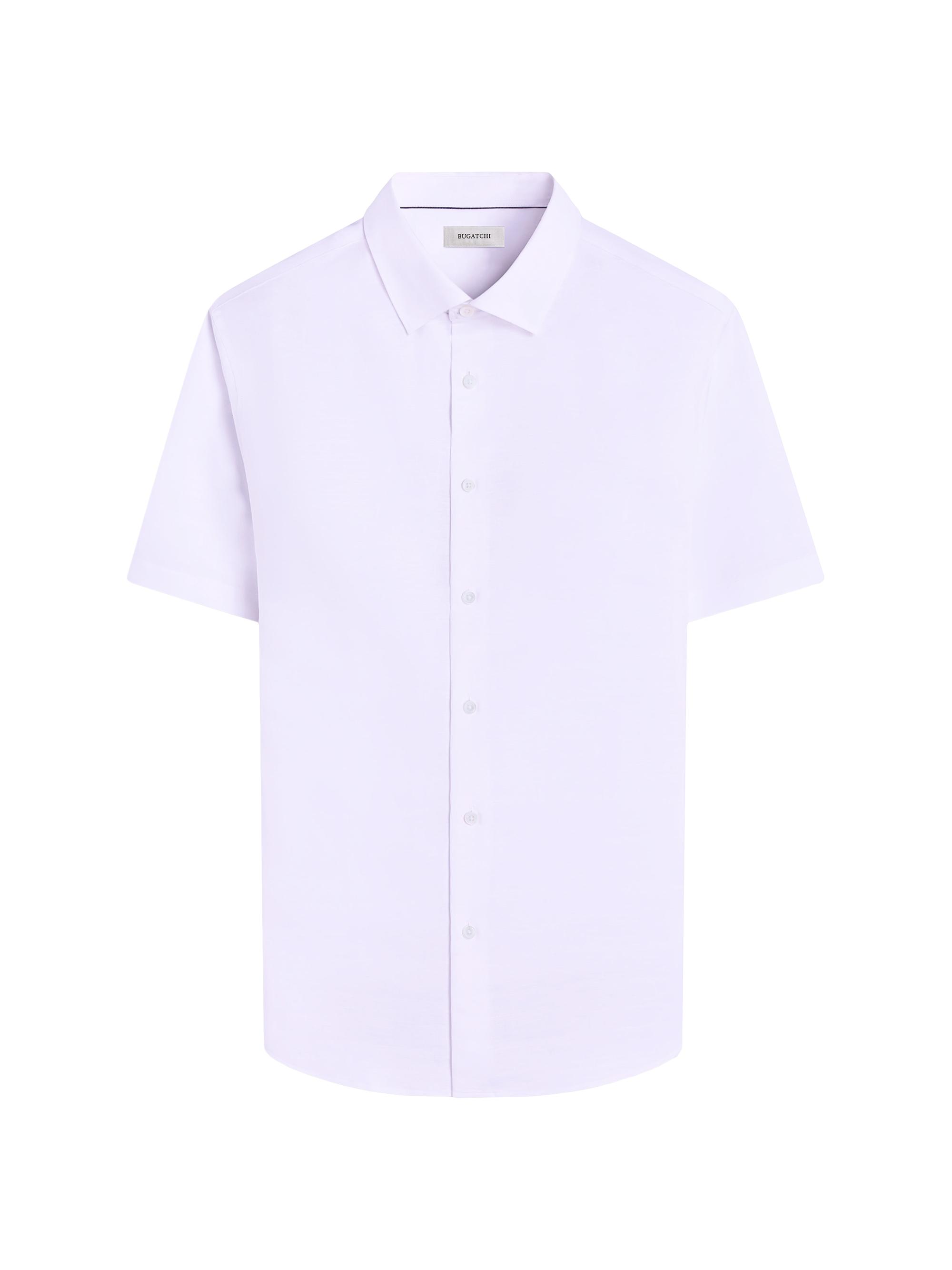 Bugatchi Men's Orson Woven Cotton Shaped Button-Front Shirt - White