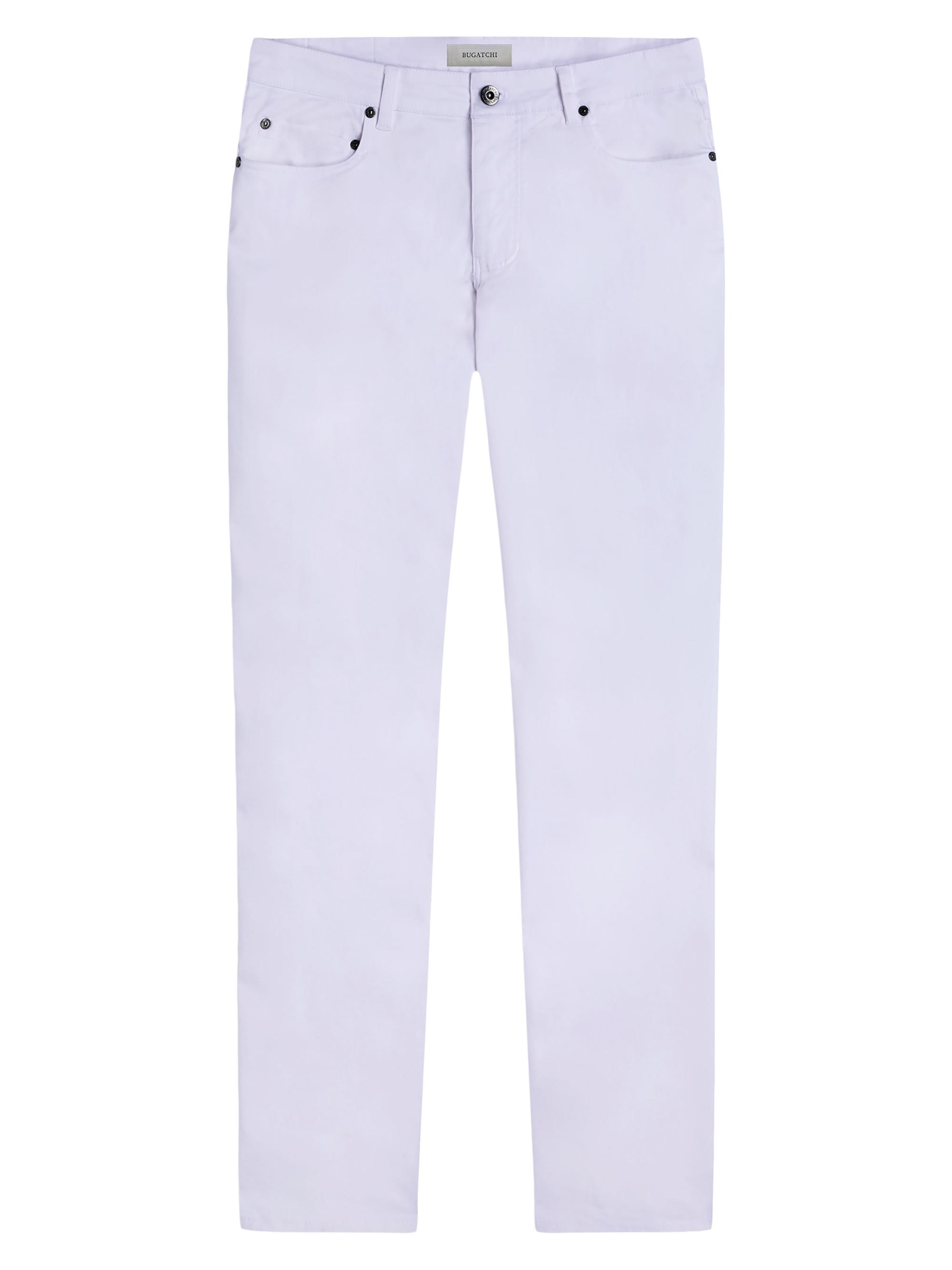 Bugatchi Men's Preston Stretch-Cotton Straight-Leg Jeans - White