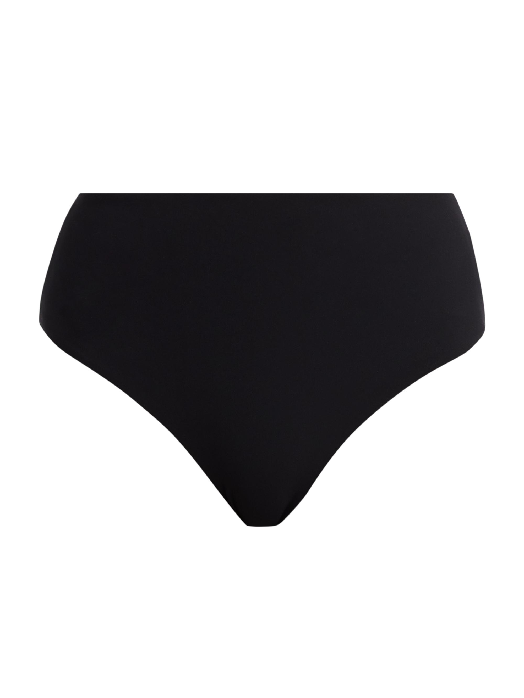 Kiki de Montparnasse Women's Lace-Up High-Waist Bikini Bottom - Black