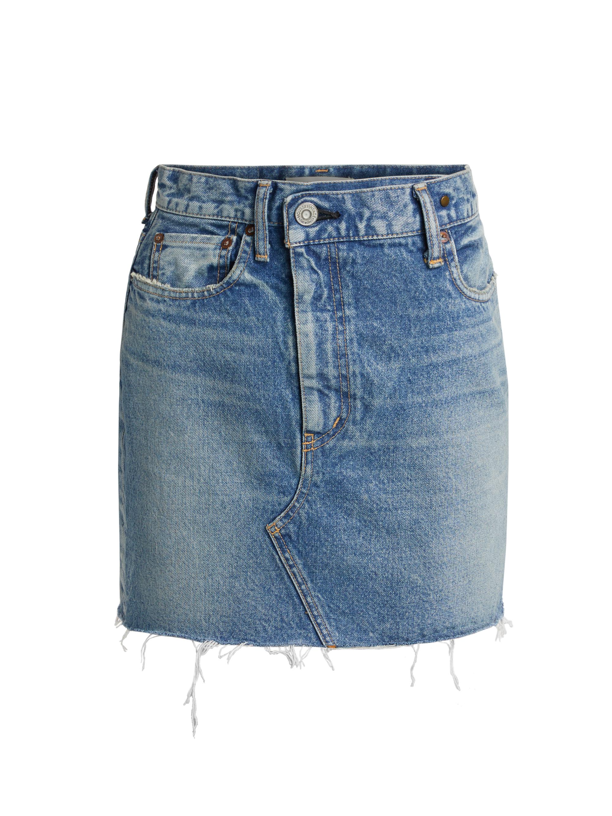 Moussy Vintage Women's Thomoston Denim Miniskirt - Blue