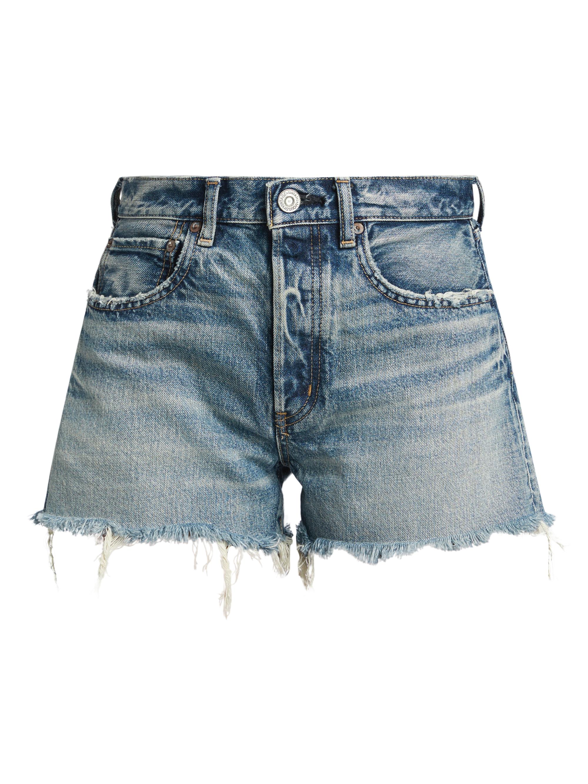 Moussy Vintage Women's Douglaston Mid-Rise Denim Shorts - Blue