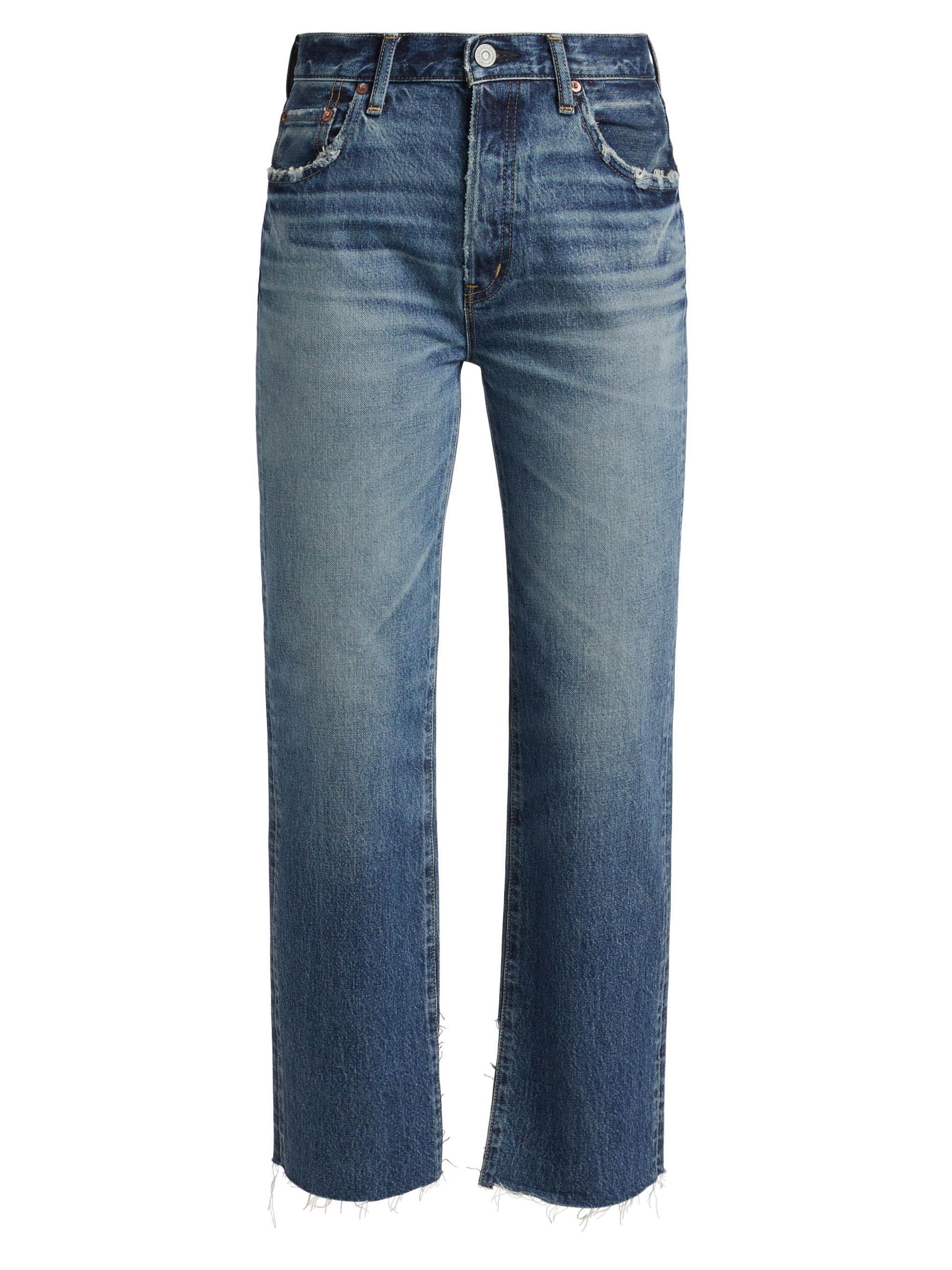 マーシーズ Moussy Vintage Trigg Low-Rise Straight-Leg Jeans | Saks Fifth Avenue