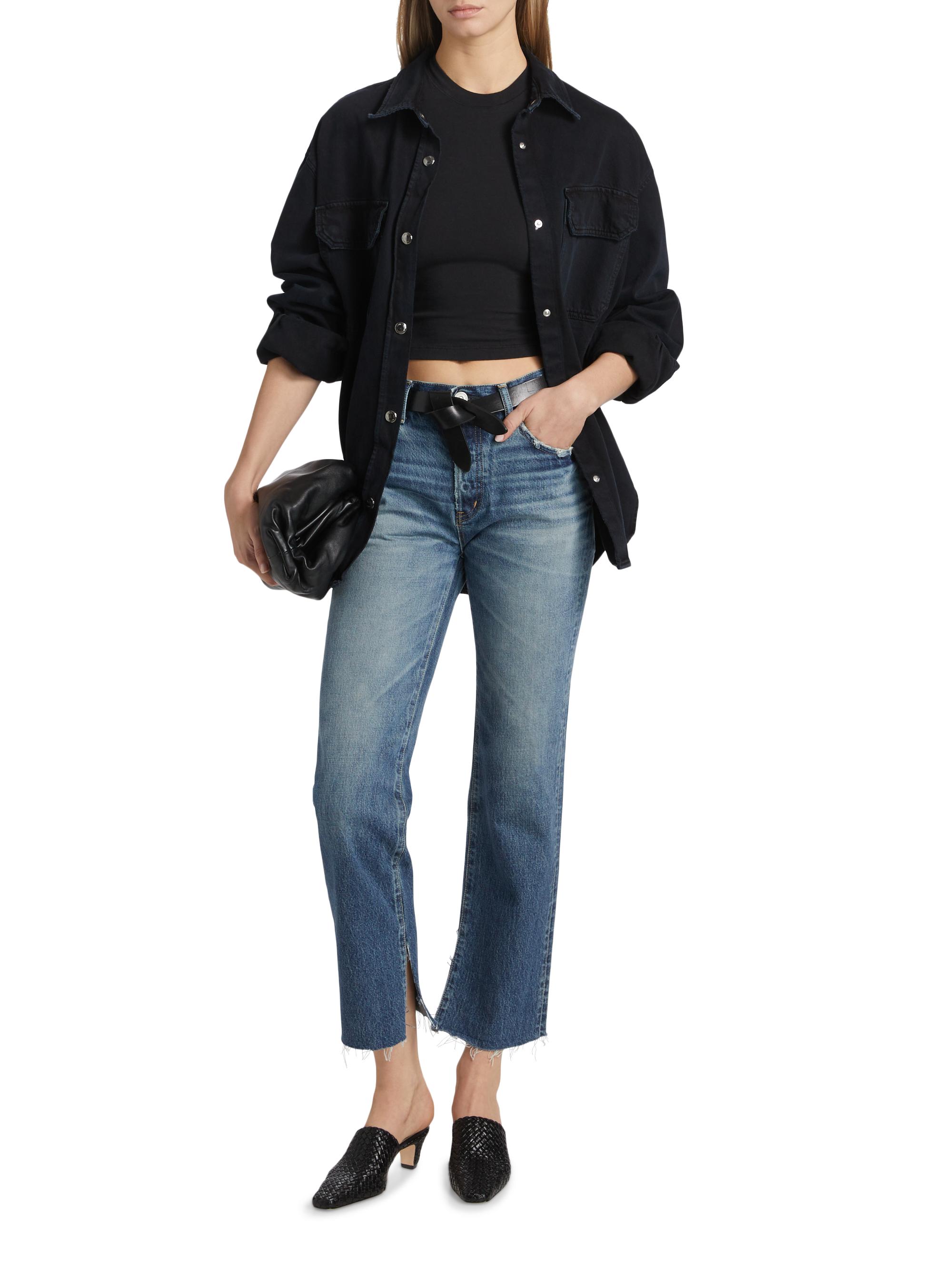 MOUSSY♡MIDRISE STRAIGHT Moussy Vintage Gleason Straight Mid-Rise Jeans | Saks Fifth