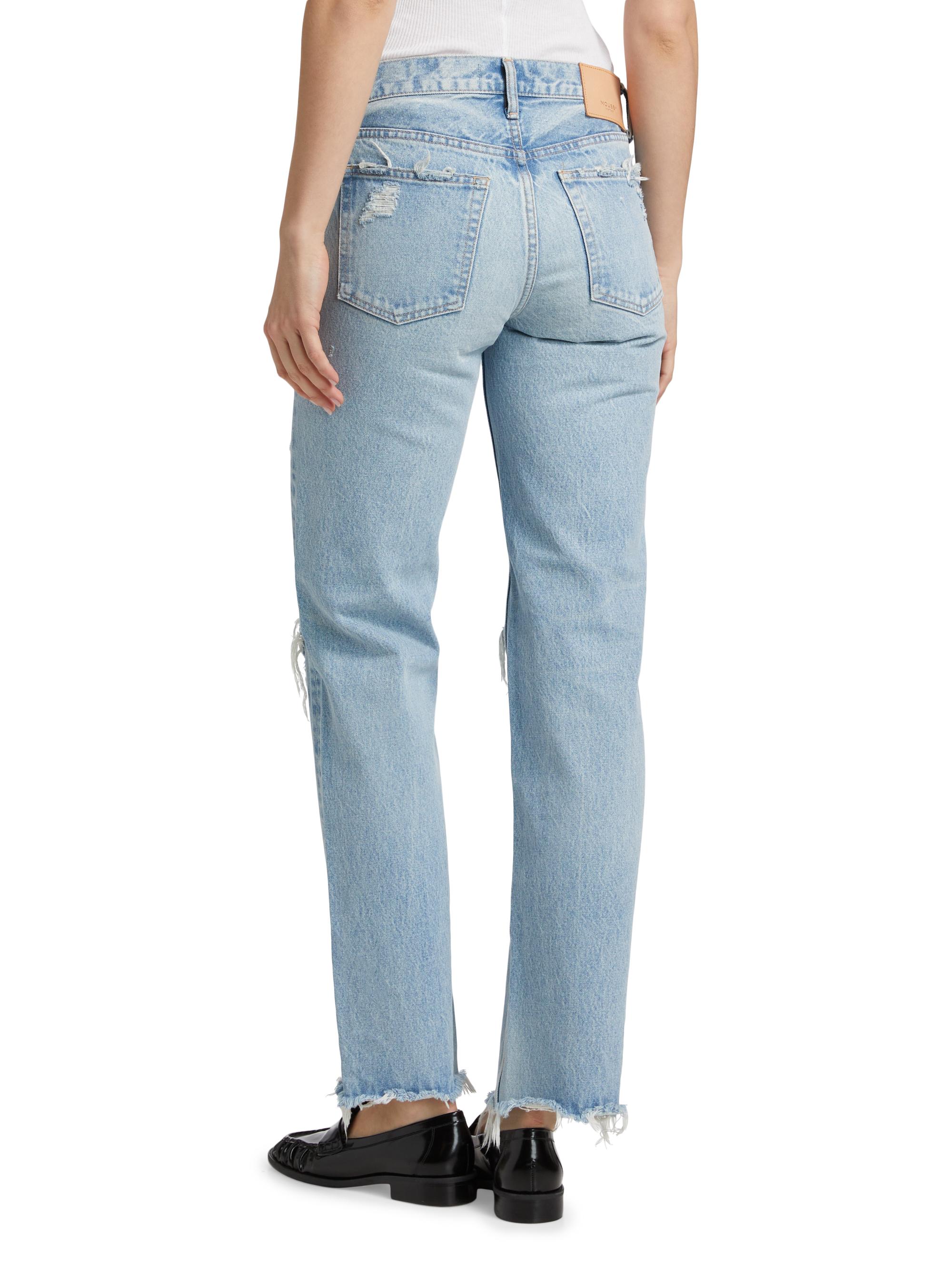 AZUL BY MOUSSY
【PLUS】カラーコントラストフーディ Moussy Vintage Odessa Low-Rise Straight-Fit Distressed Jeans