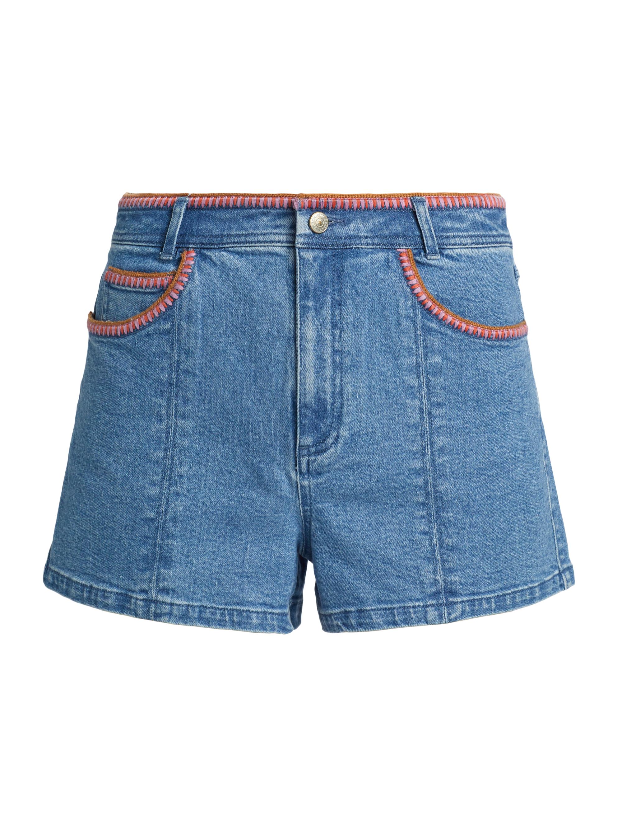Cinq à Sept Women's Crochet Ceil Shorts - Blue Haze Carnation
