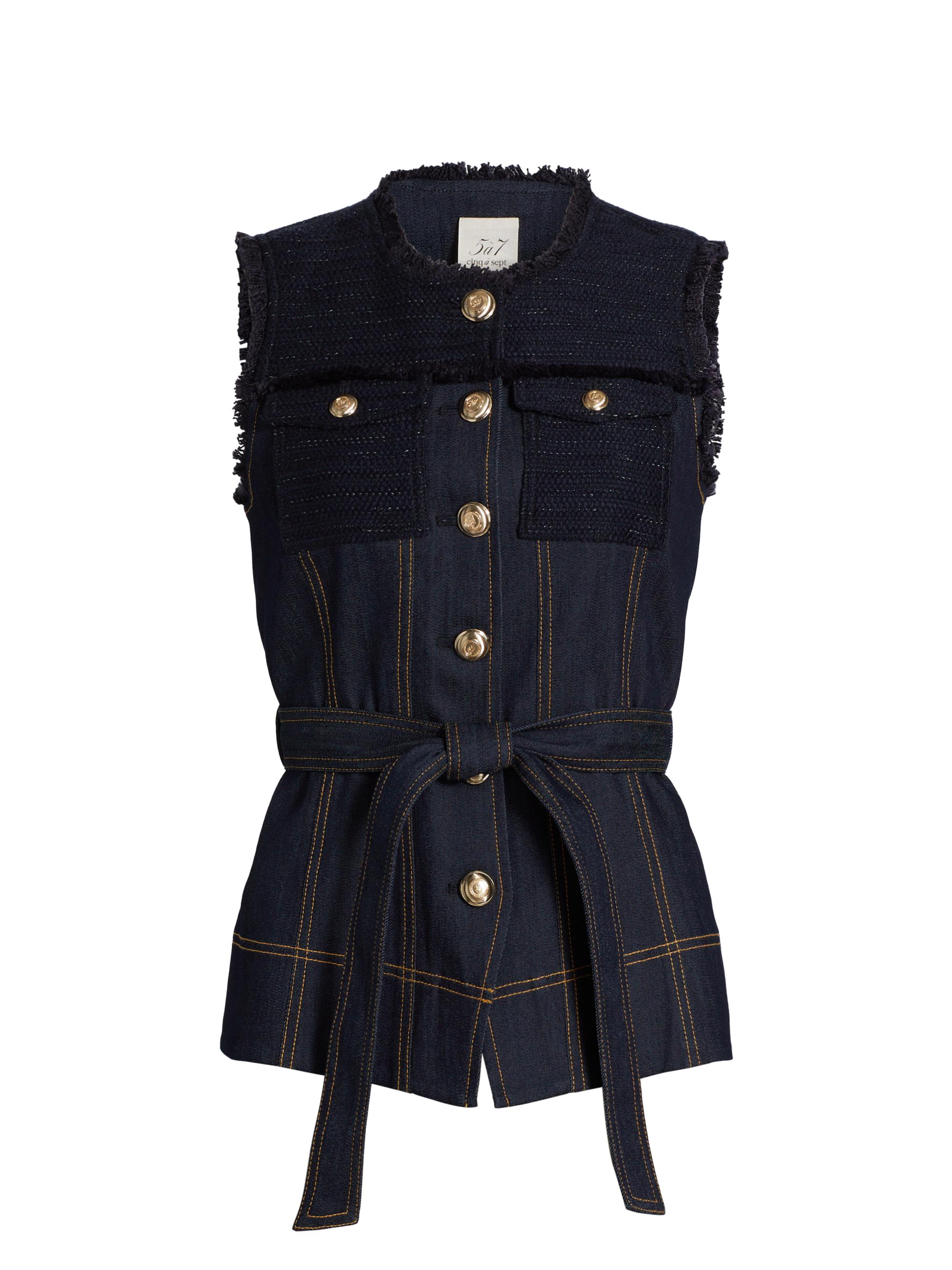 Cinq à Sept Reenee Braided Tweed Vest | Saks Fifth Avenue