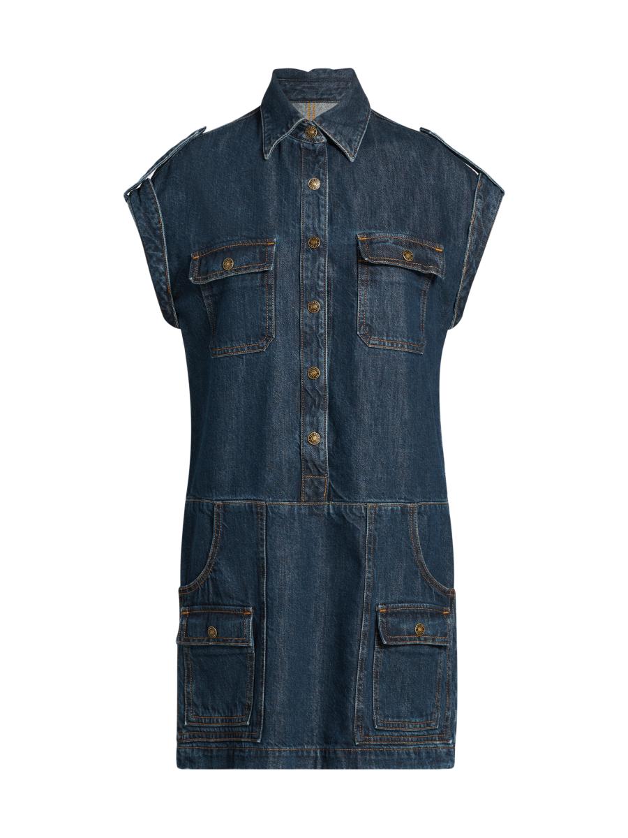 Re/done Women's The Arizona Denim Dress In Blue