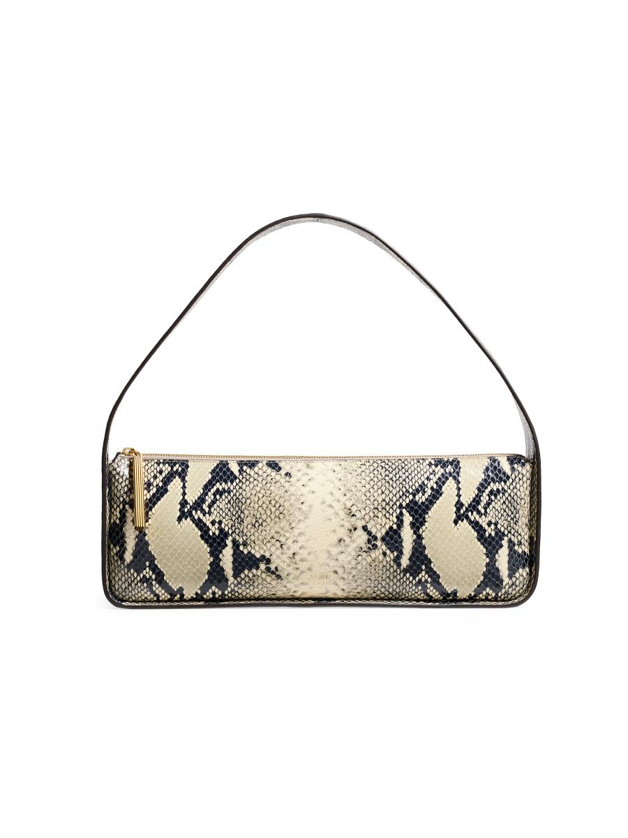 トートバッグ KHAITE FW25 Shoulder bags (H2043 914 474) Khaite - Medium Lotus Black Leather Shoulder Bag