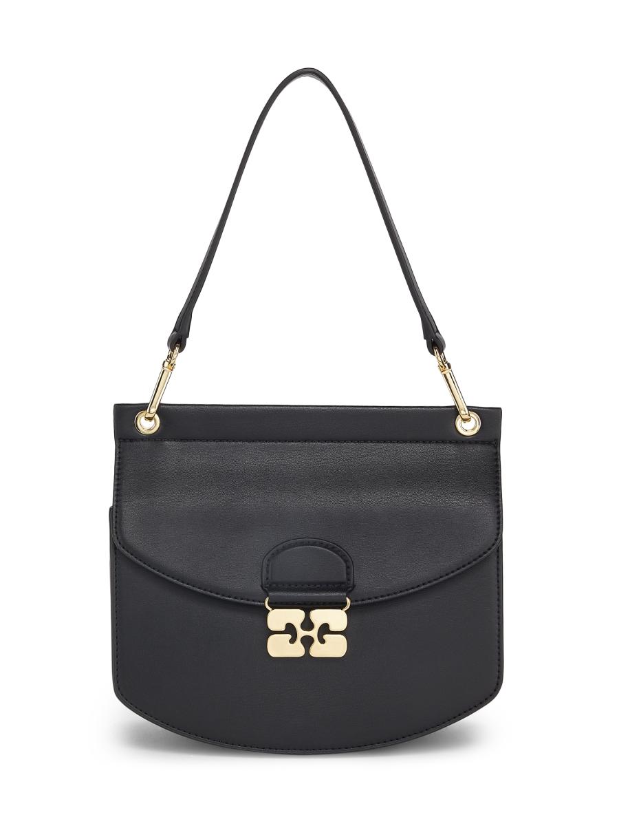 Ganni Apo-G Leather Shoulder Bag | Saks Fifth Avenue