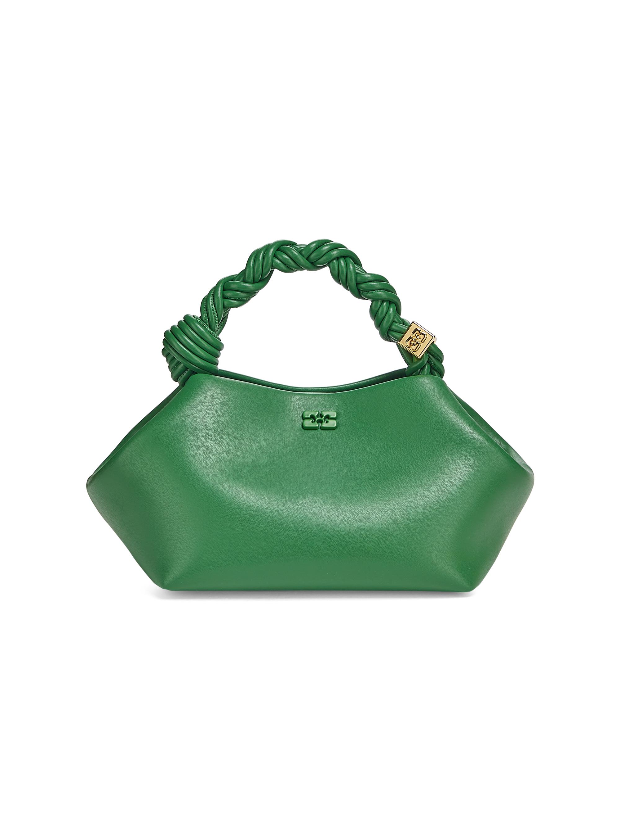 Ganni Women's  Bou Leather Top Handle Bag - Juniper