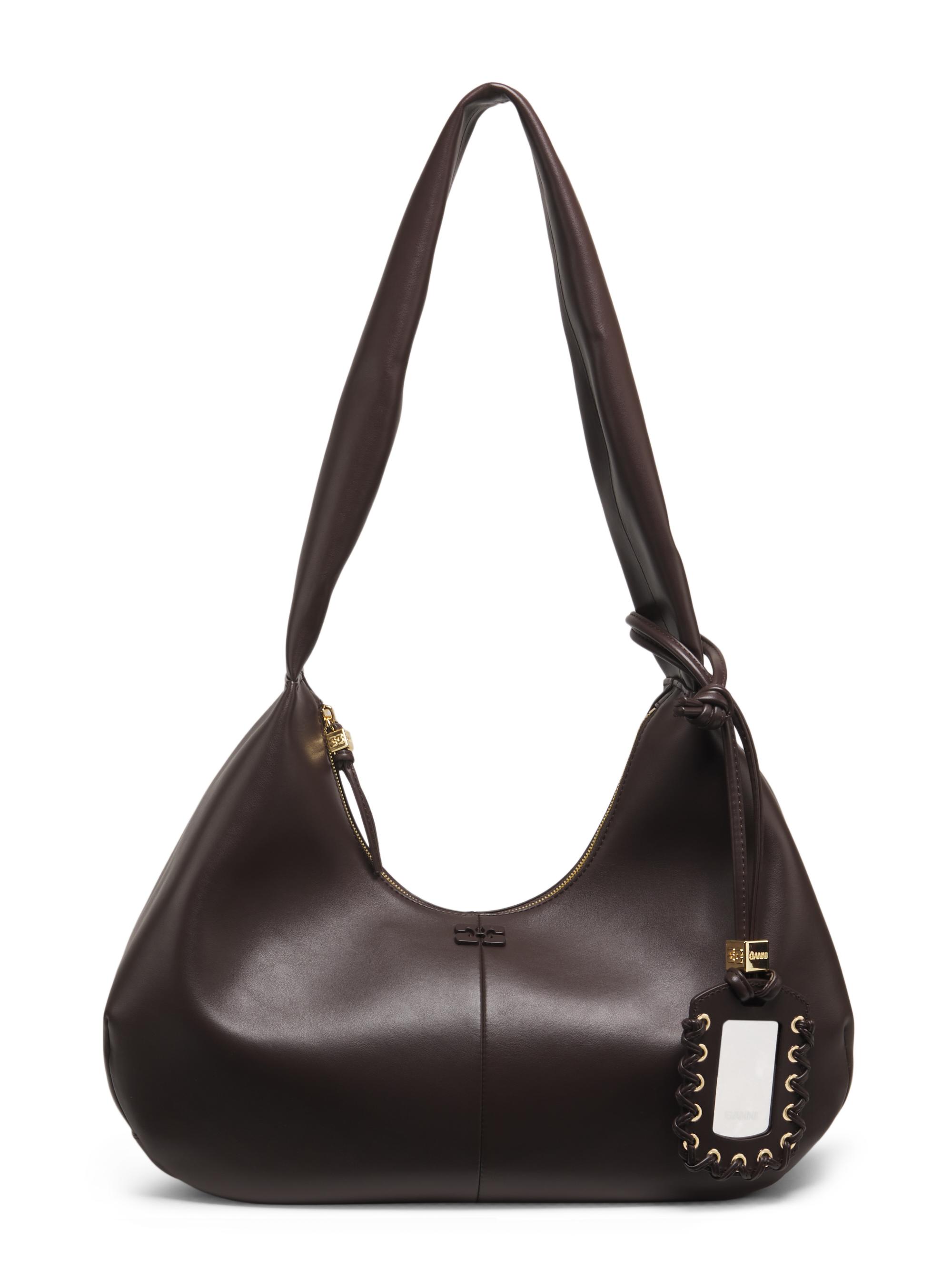 Ganni Women's Bou  Hobo Bag - Chocolate Fondant