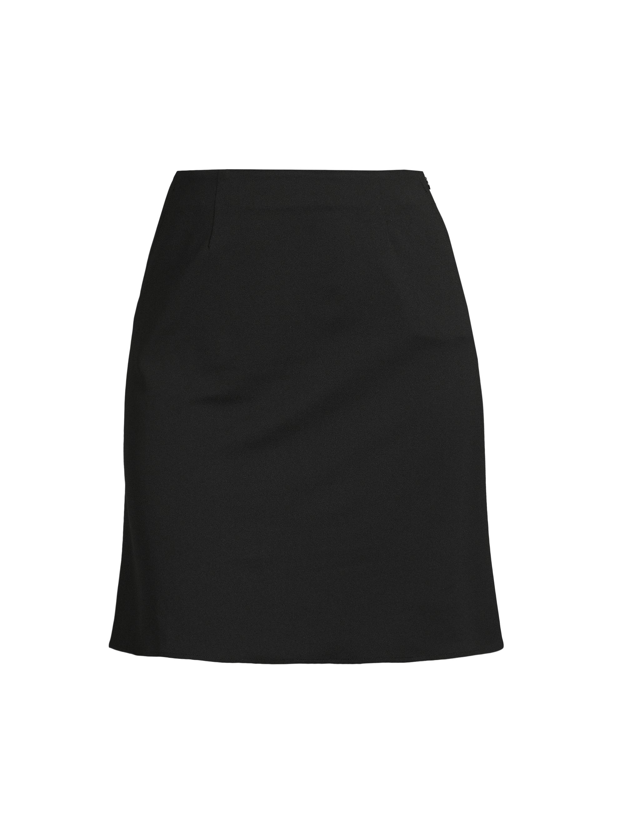 Ming Wang Women's Plus A-Line Knee-Length Skirt - Black