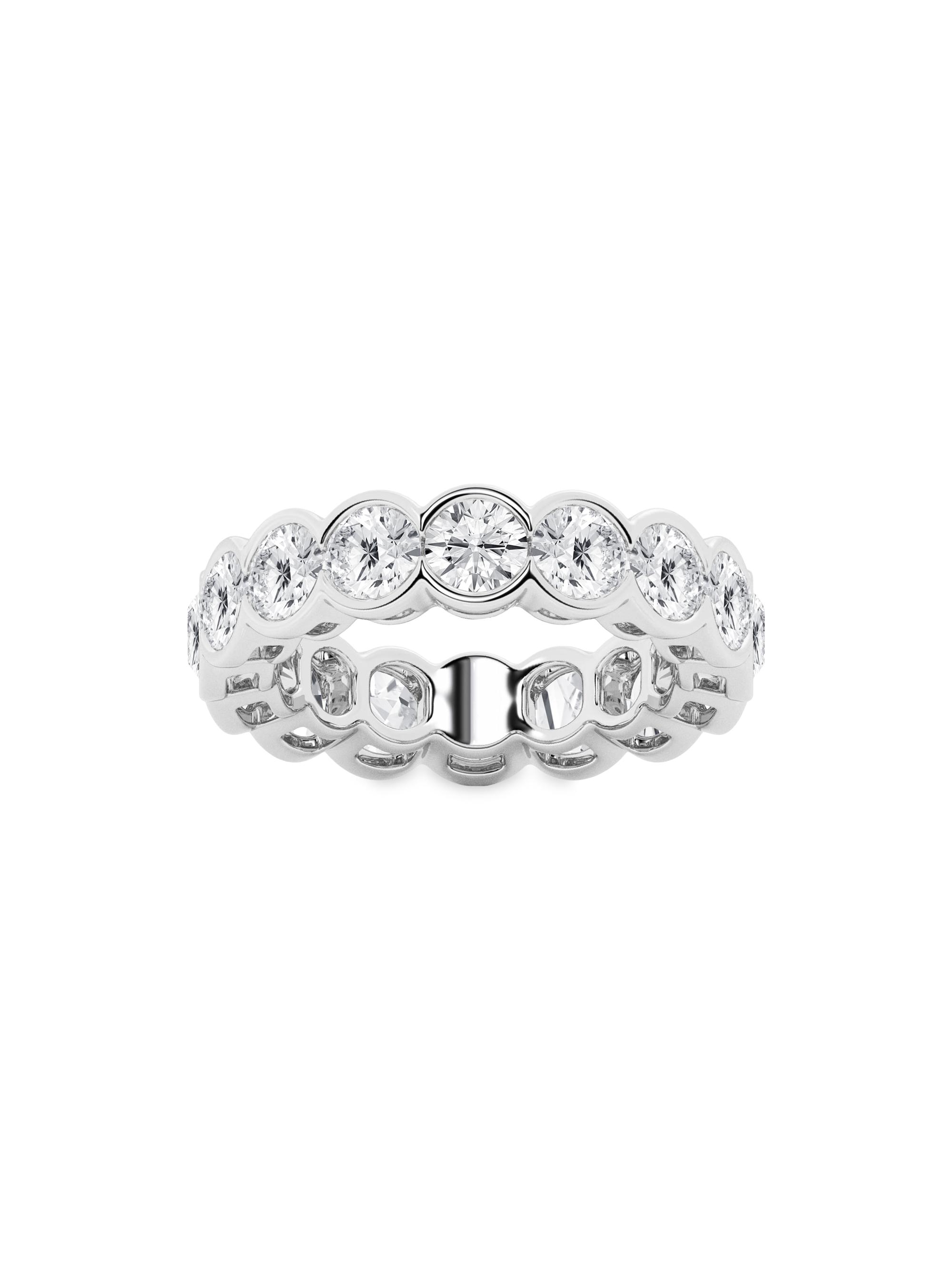 Saks Fifth Avenue Collection Women's 14K White Gold & Round Natural Diamond Eternity Band/2.00-5.00 TCW - 5 Tcw