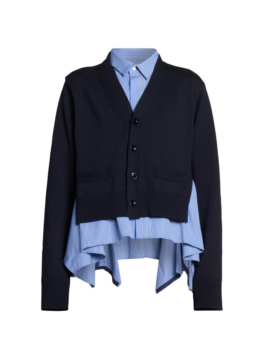 Sacai Suiting Knit Cardigan サイズ1 sacai] Suiting x Knit Cardigan – MaW SAPPORO