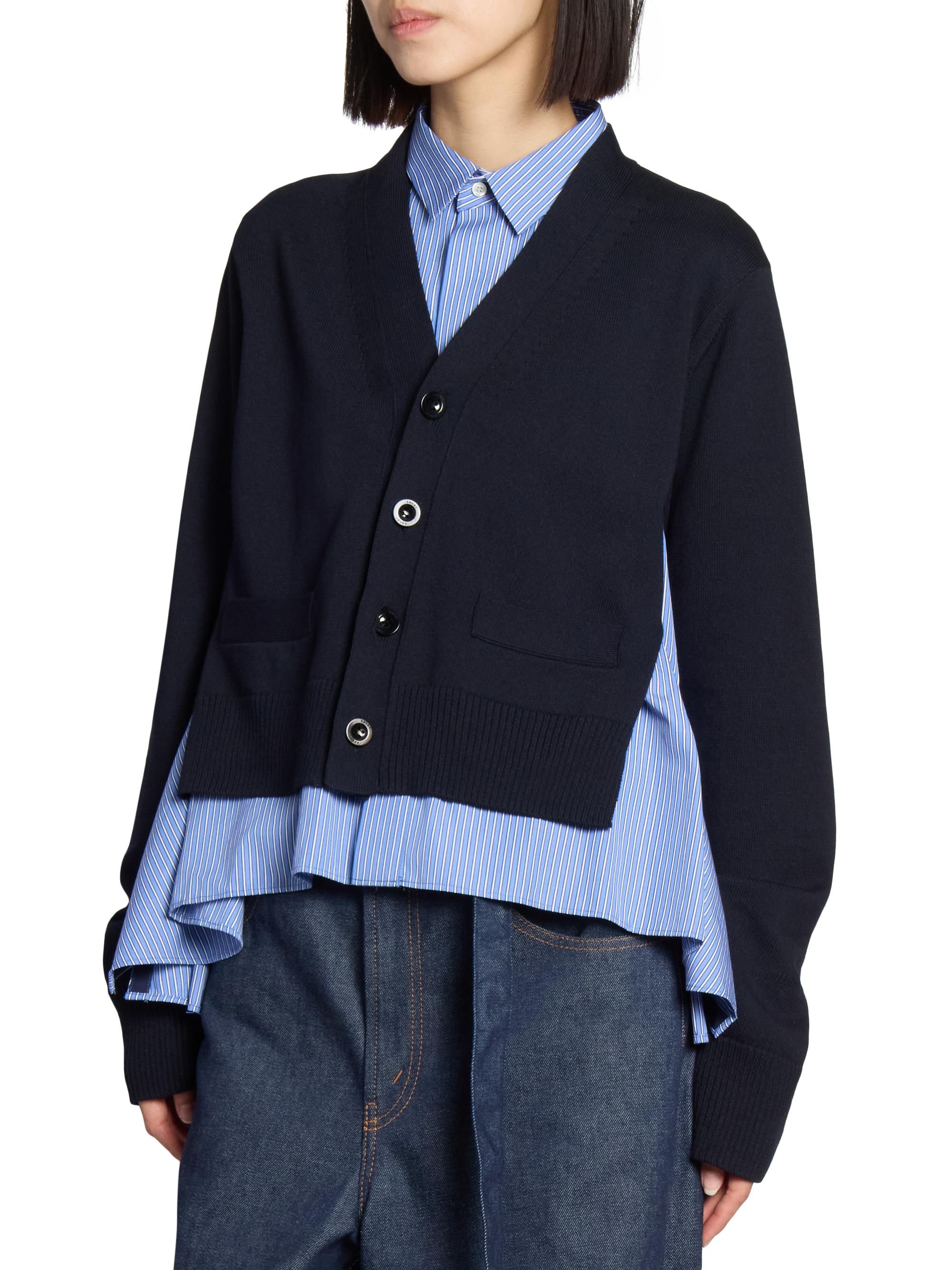 Sacai Layered Knit Cardigan | Saks Fifth Avenue