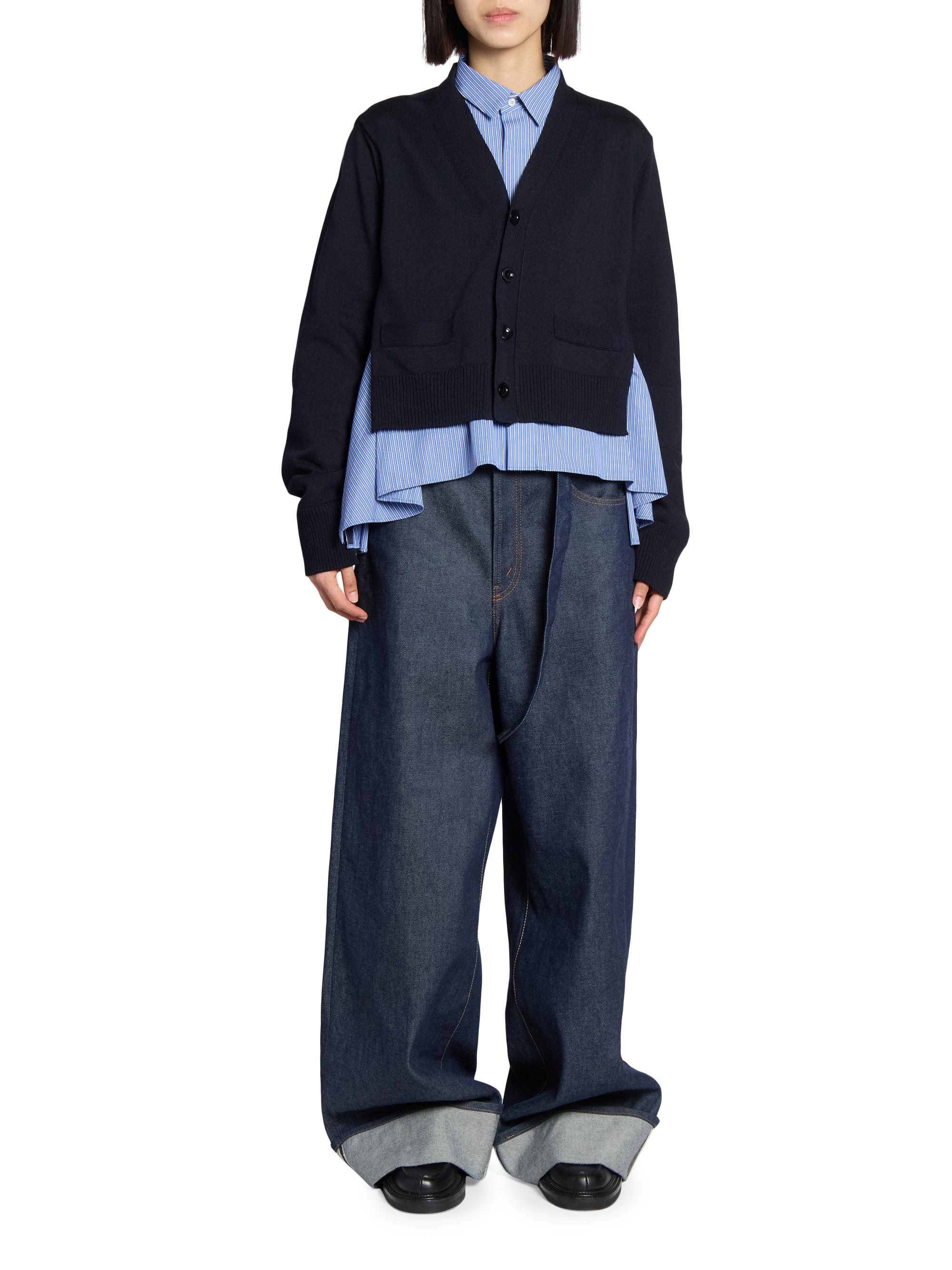 Sacai Layered Knit Cardigan | Saks Fifth Avenue