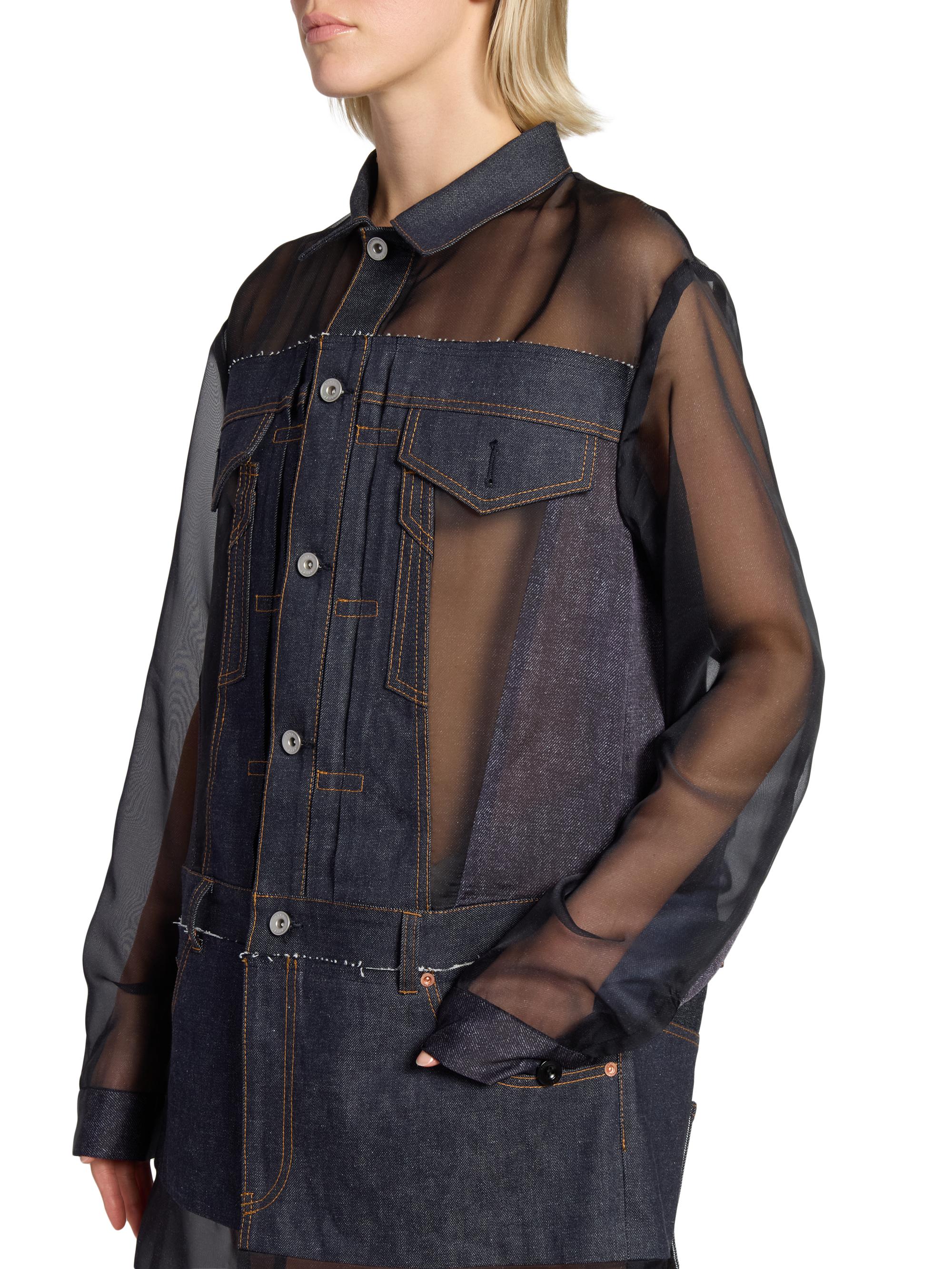 Sacai Denim Mix Shirtdress | Saks Fifth Avenue