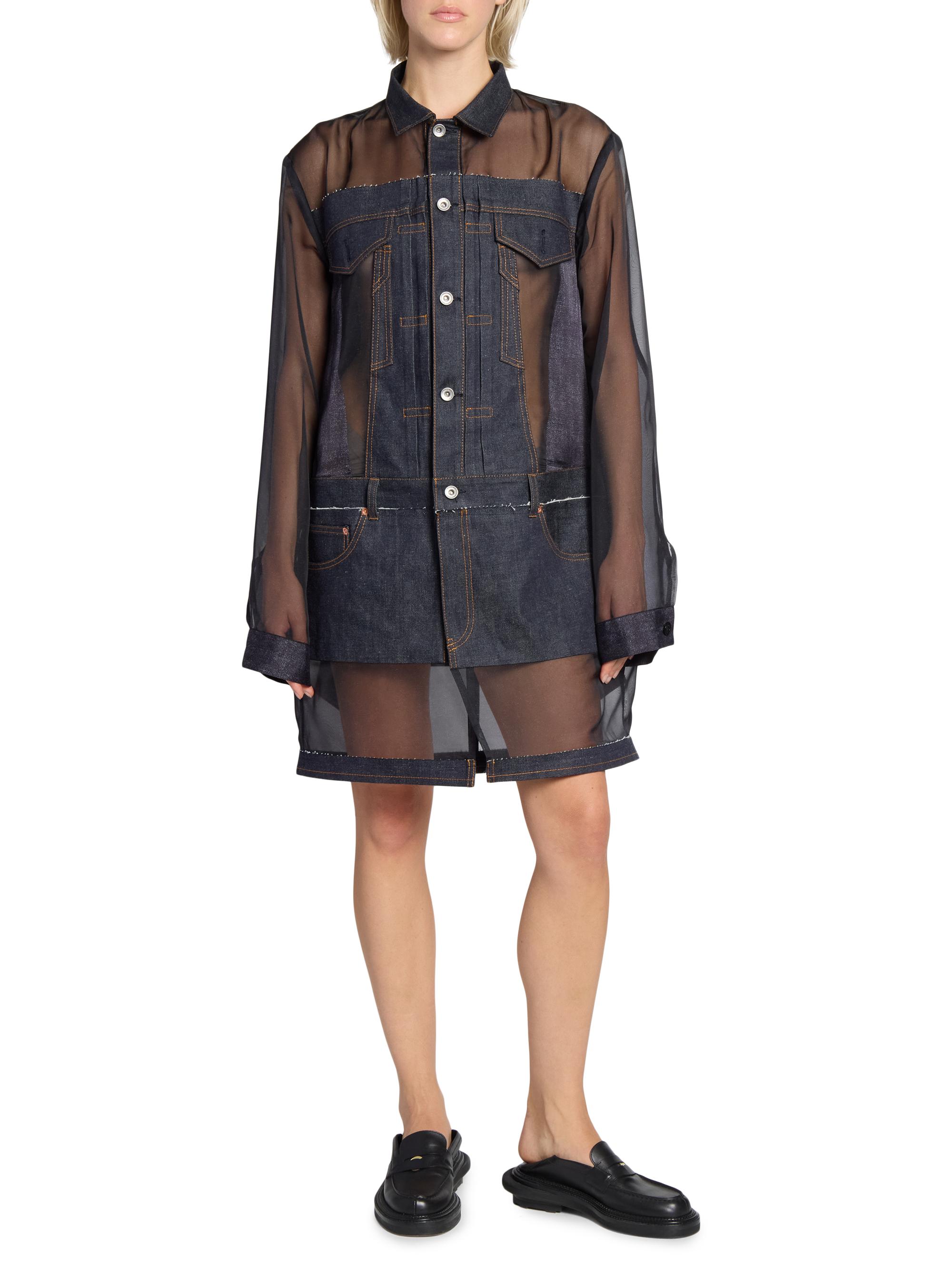 Sacai Denim Mix Shirtdress | Saks Fifth Avenue