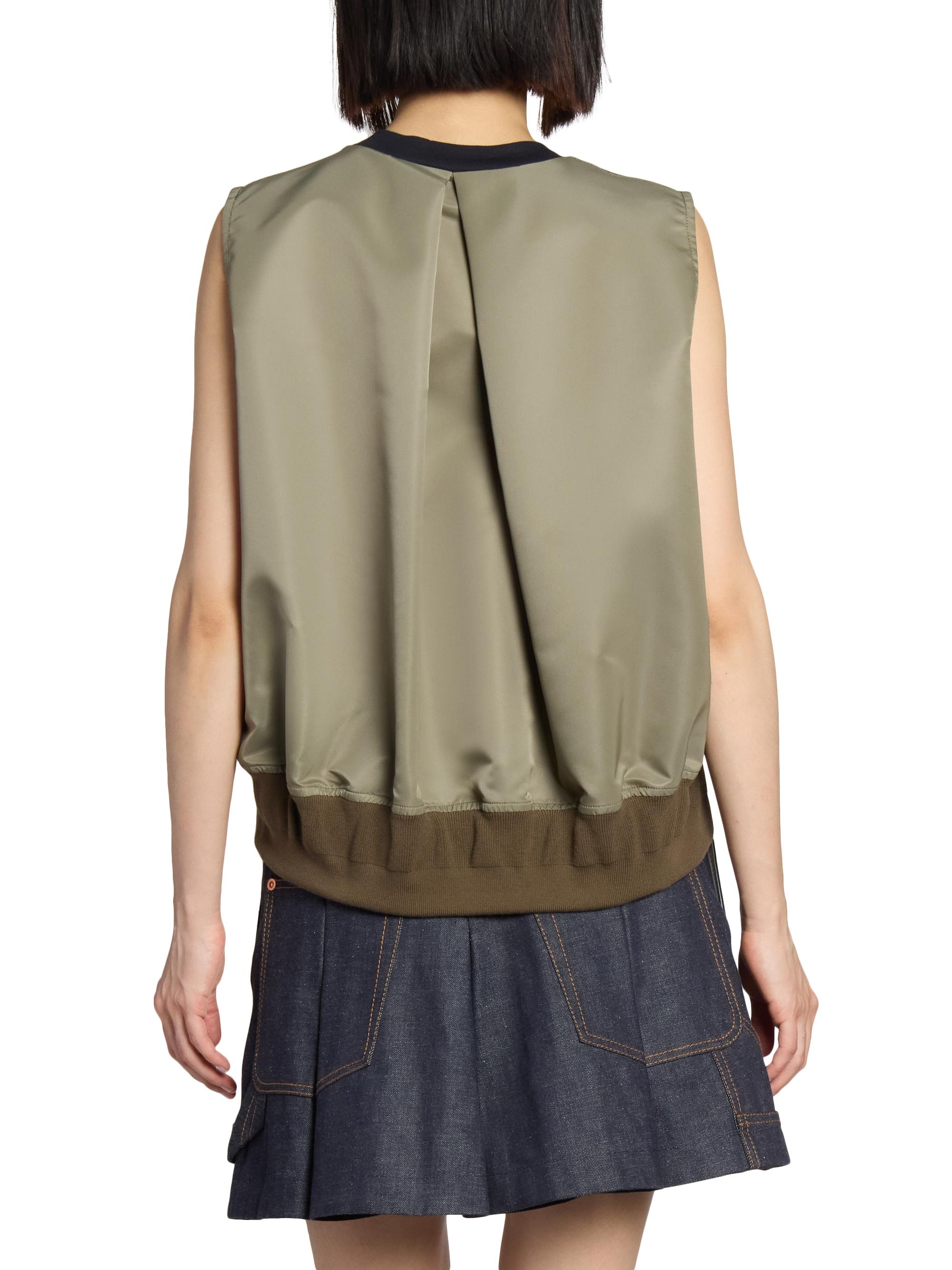 sa-chinページ Sacai Nylon Twill Mix Cotton Jersey Tank Top | Saks Fifth Avenue