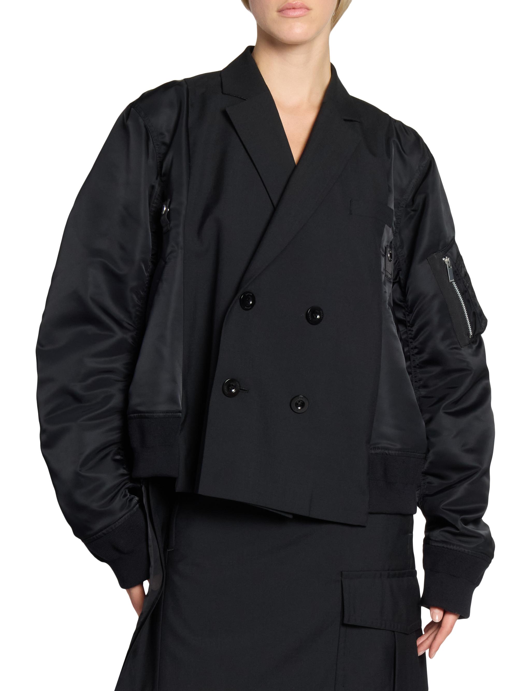 ジャケット・アウター sacai 21SS/Suiting Coat/2/BLK/21-02455M ジャケット・アウター sacai 21SS/Suiting Coat/2/BLK/21-02455M